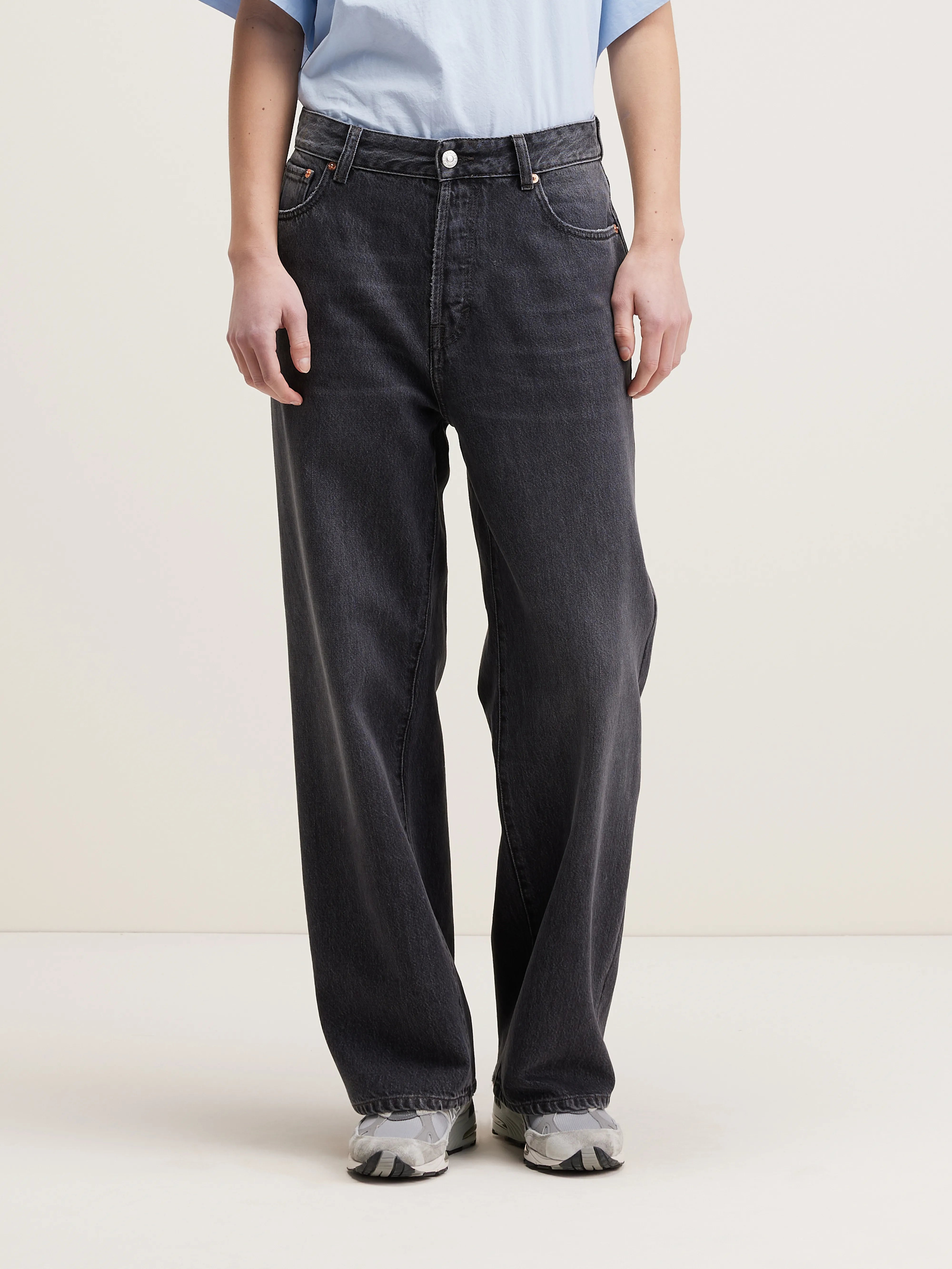 Paty Wijde Jeans - Used black Voor Dames | Bellerose