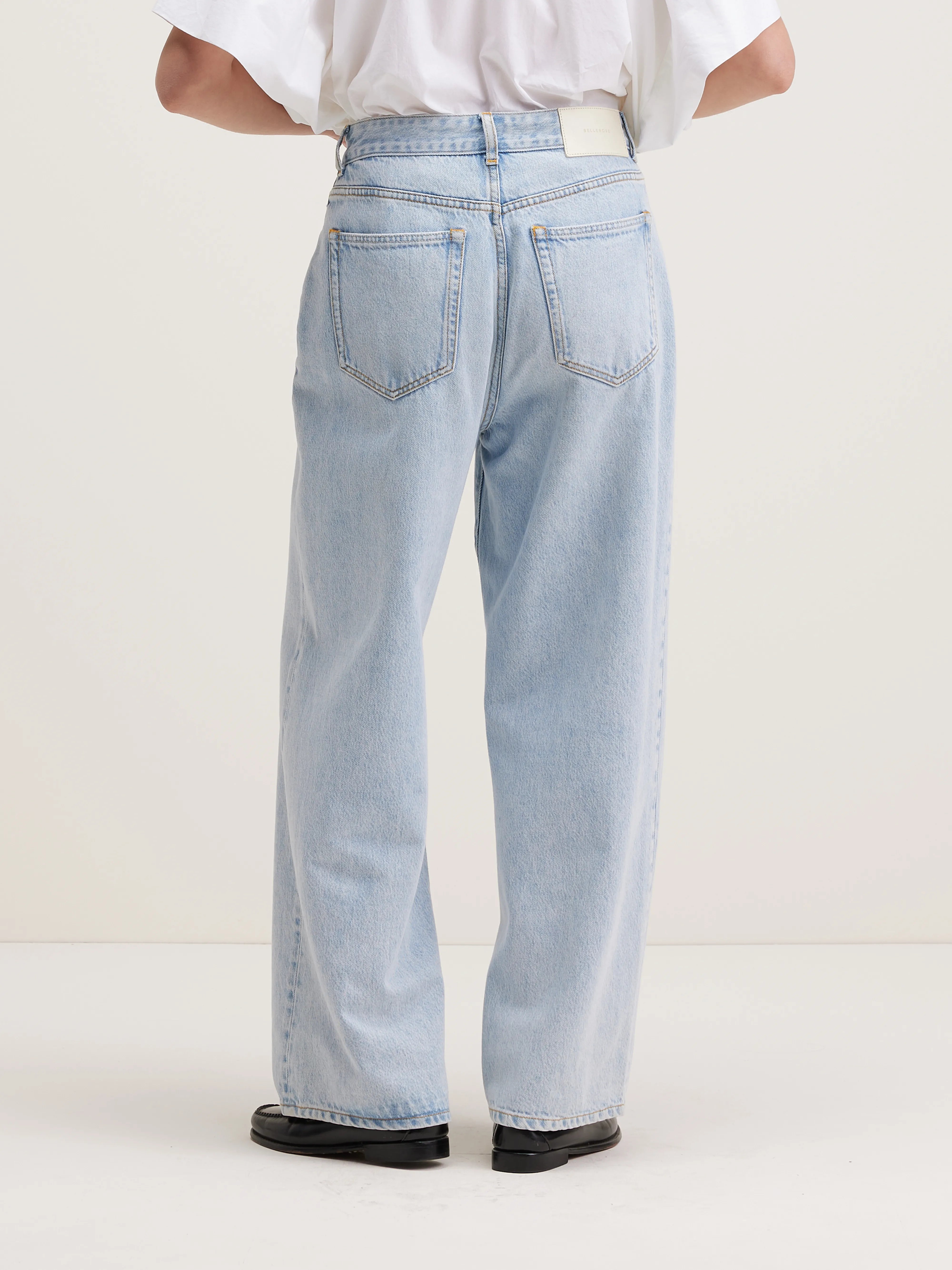 Paty Wide Jeans - Used light blue For Women | Bellerose