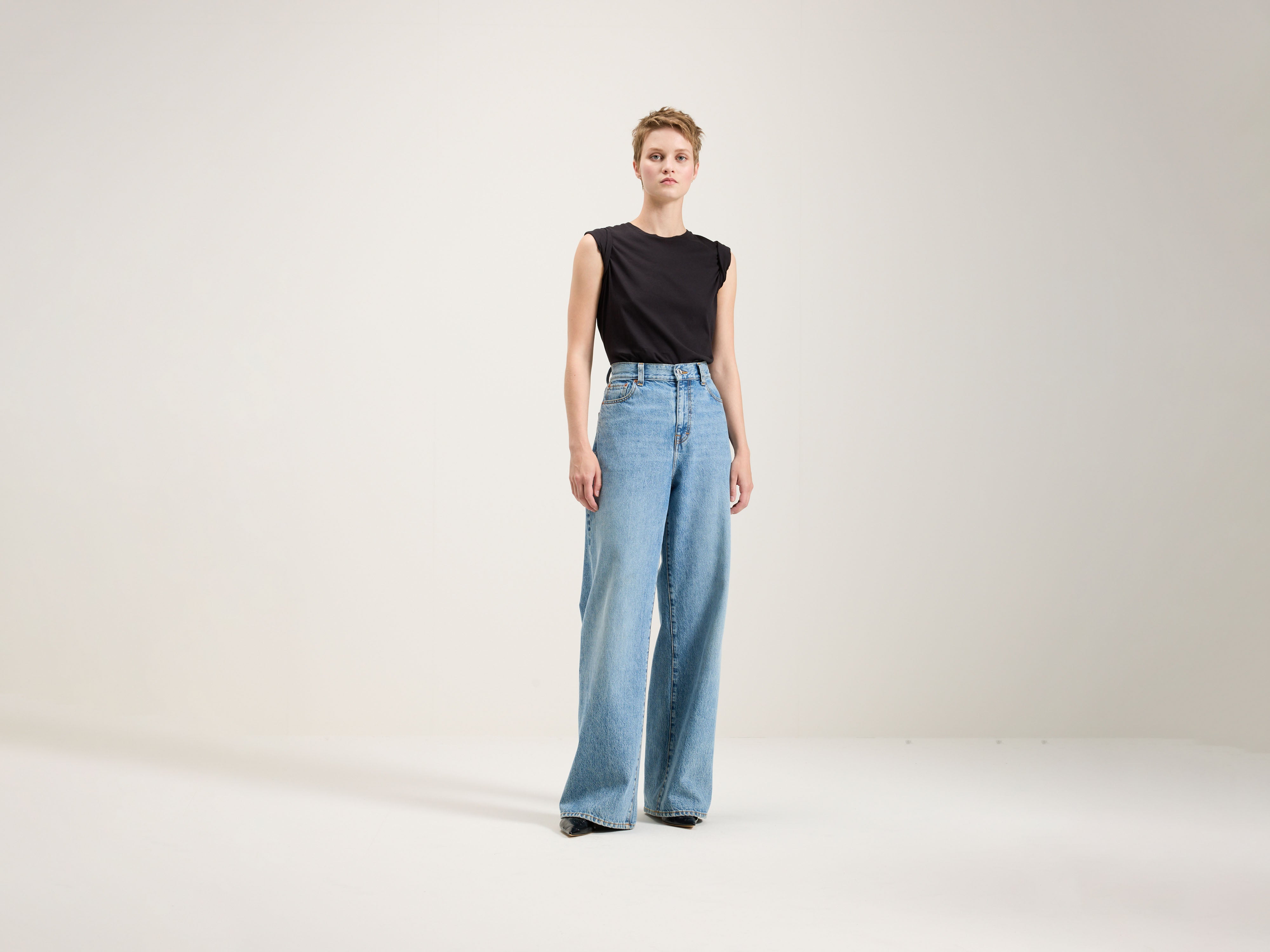 Parthe Boyfriend Jeans - Used light blue For Women | Bellerose