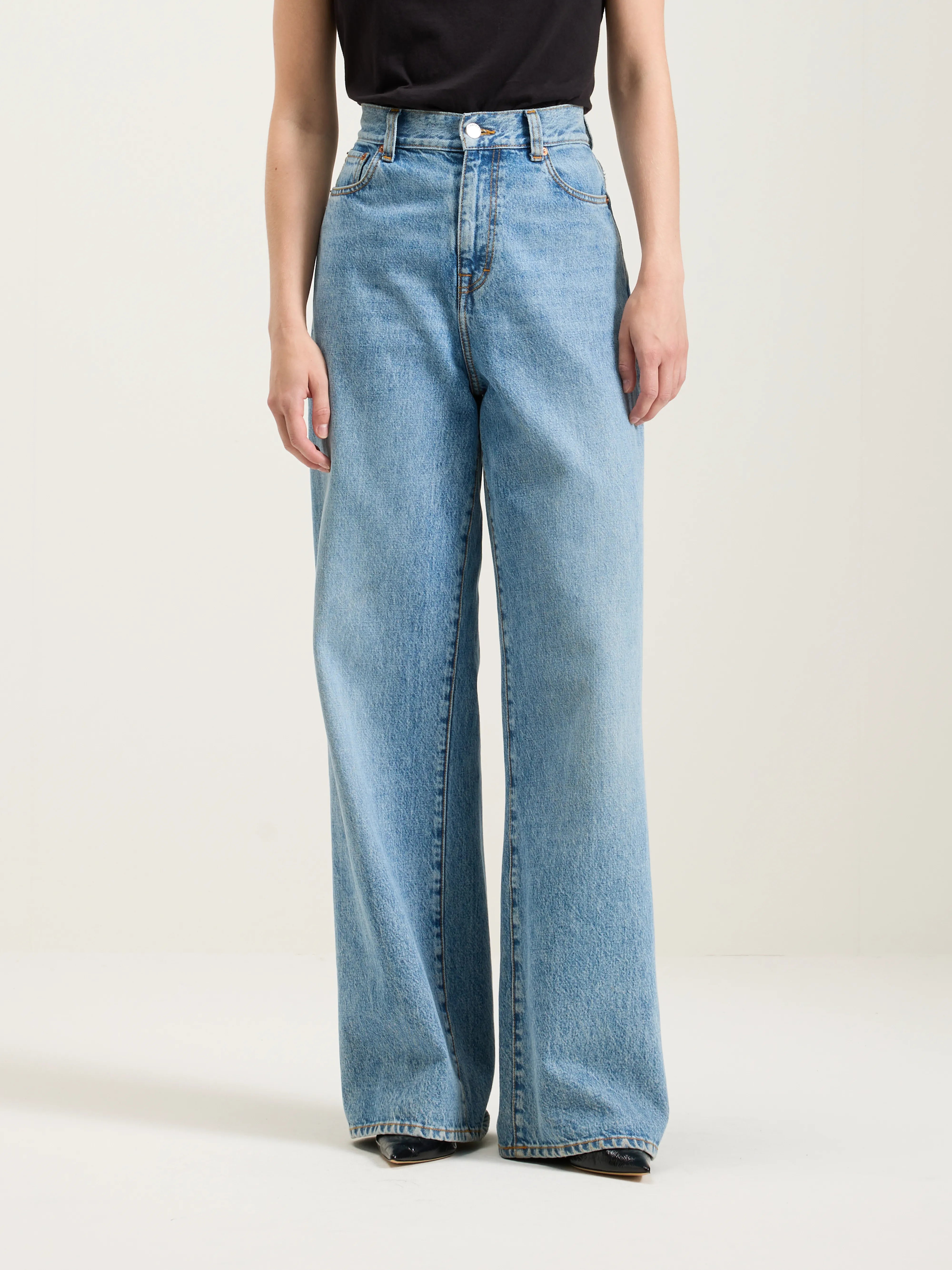 Parthe Boyfriend Jeans - Used light blue For Women | Bellerose