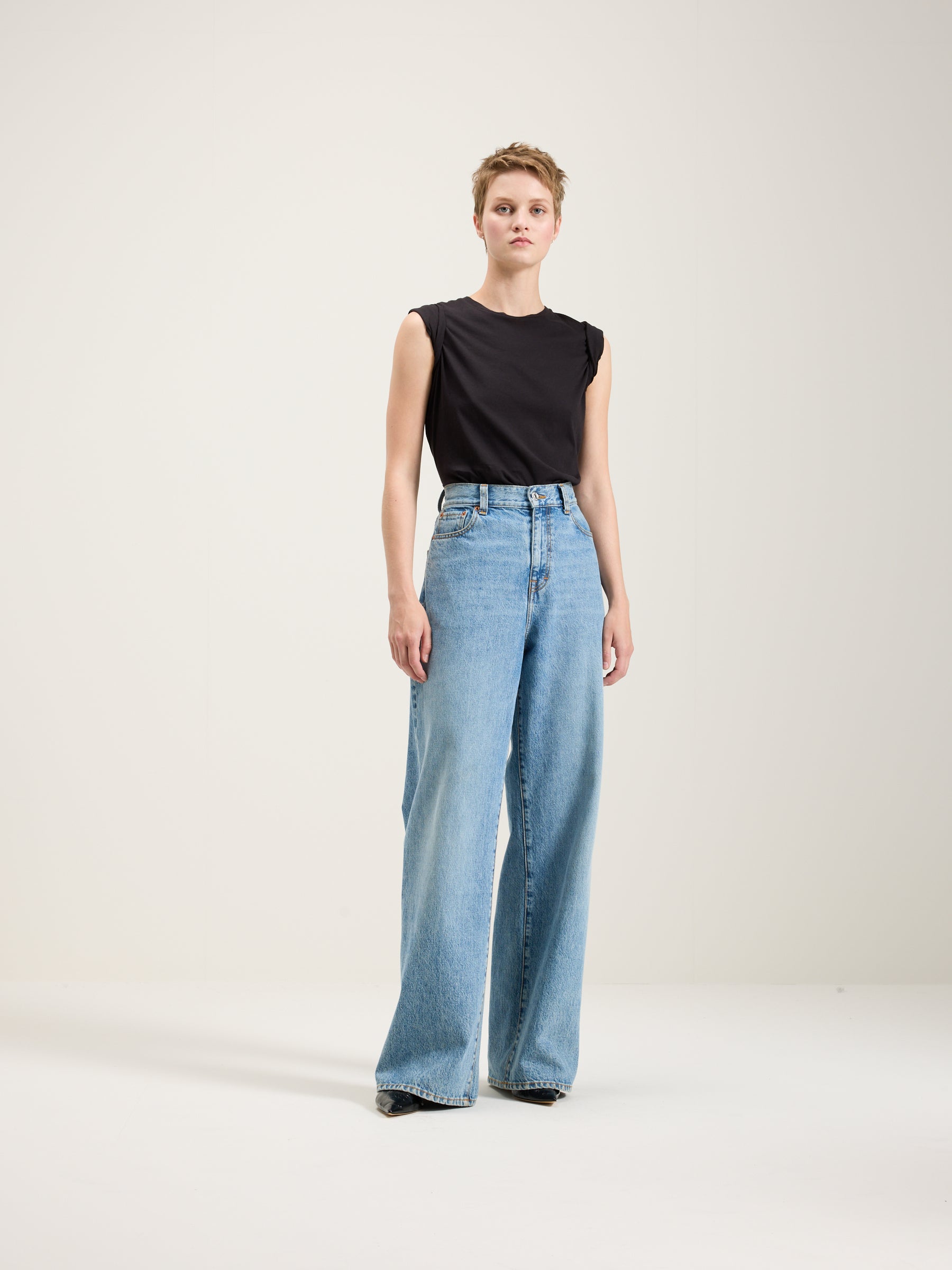 Parthe Boyfriend Jeans - Used light blue For Women | Bellerose