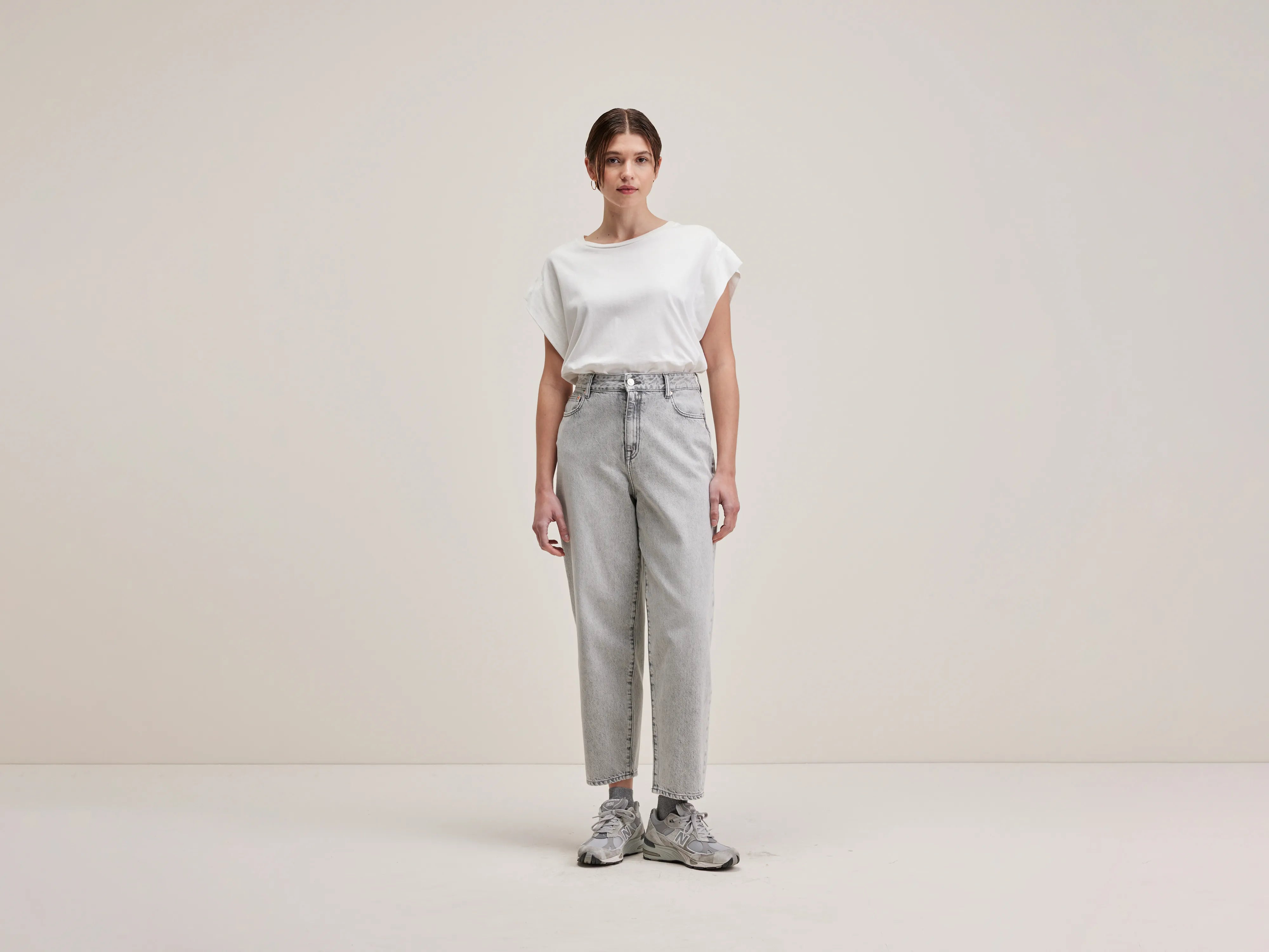 Jean Mom Pimms - Used grey Pour Femme | Bellerose