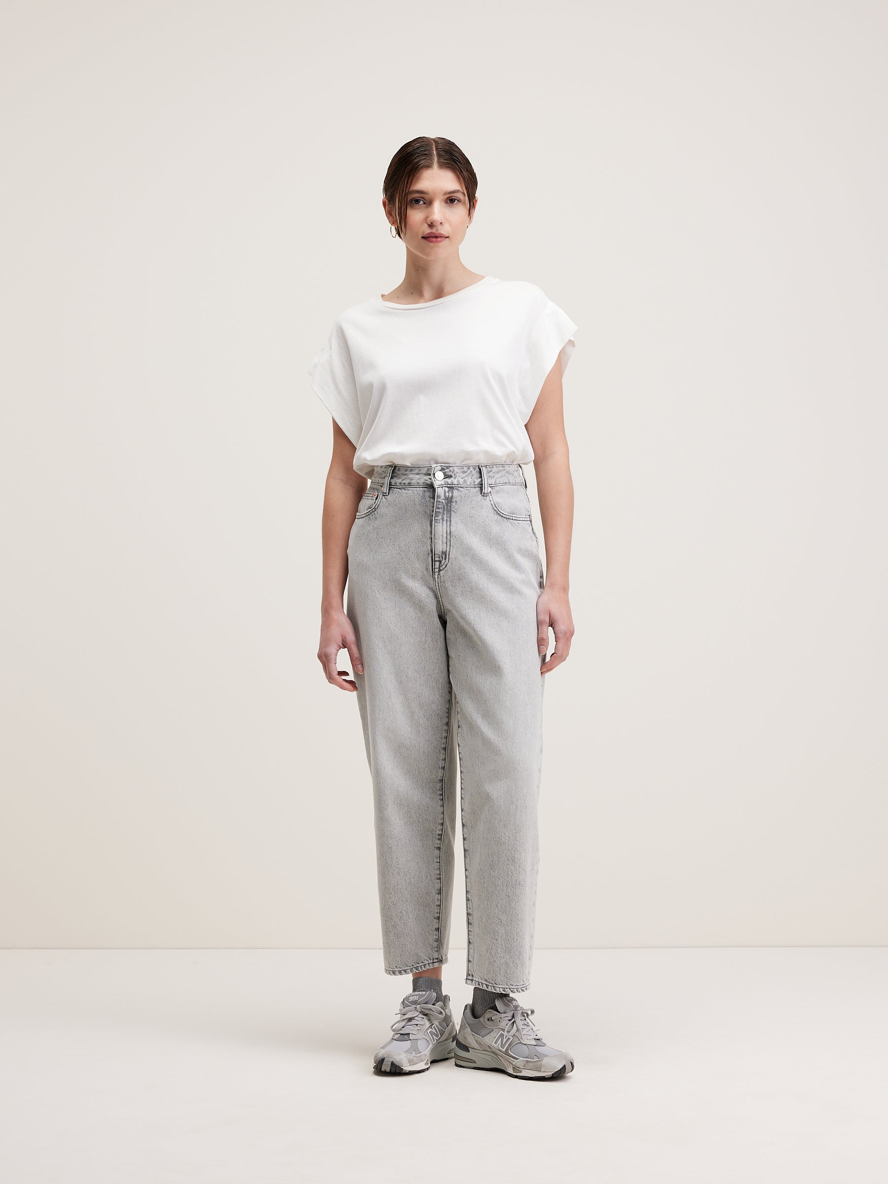 Pimms Balloon Mom Jeans - Used grey Voor Dames | Bellerose