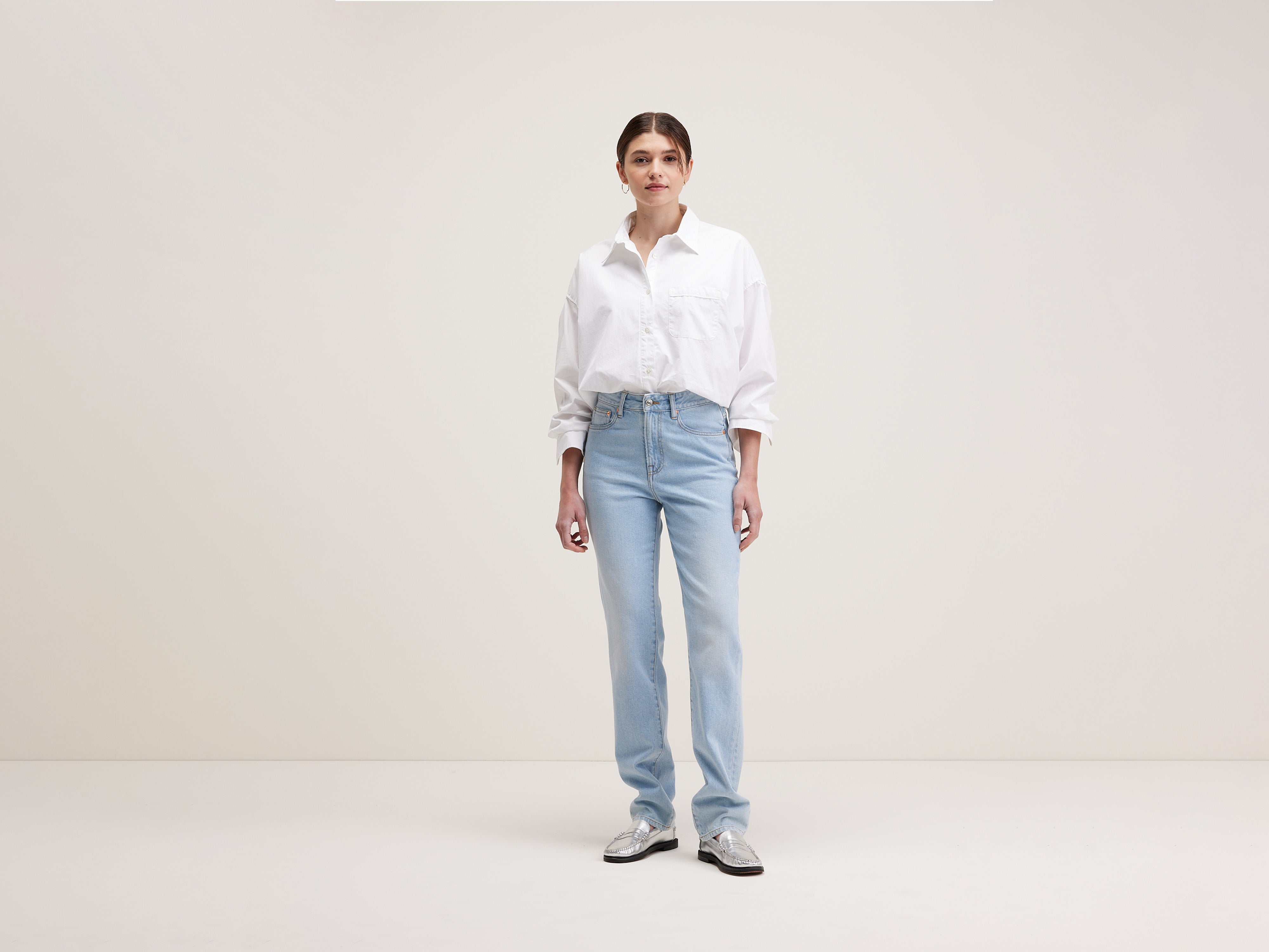 Ping Slim Jeans - Light blue bleach For Women | Bellerose