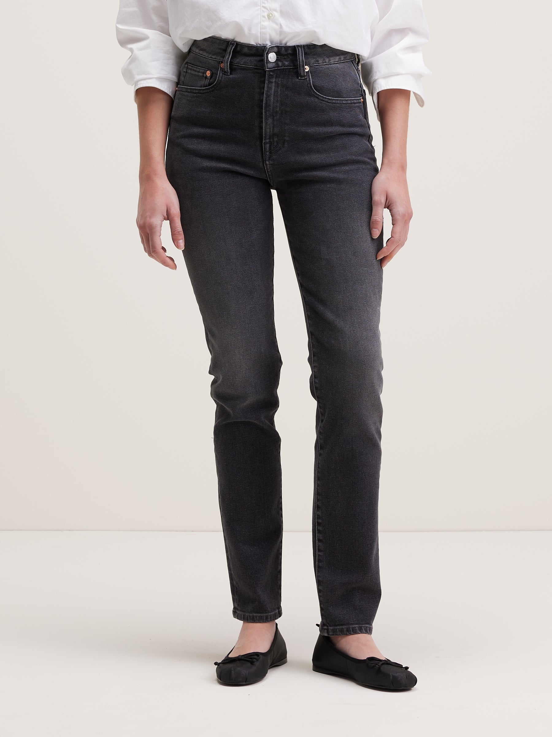 Ping Slim Jeans - Vintage black Voor Dames | Bellerose