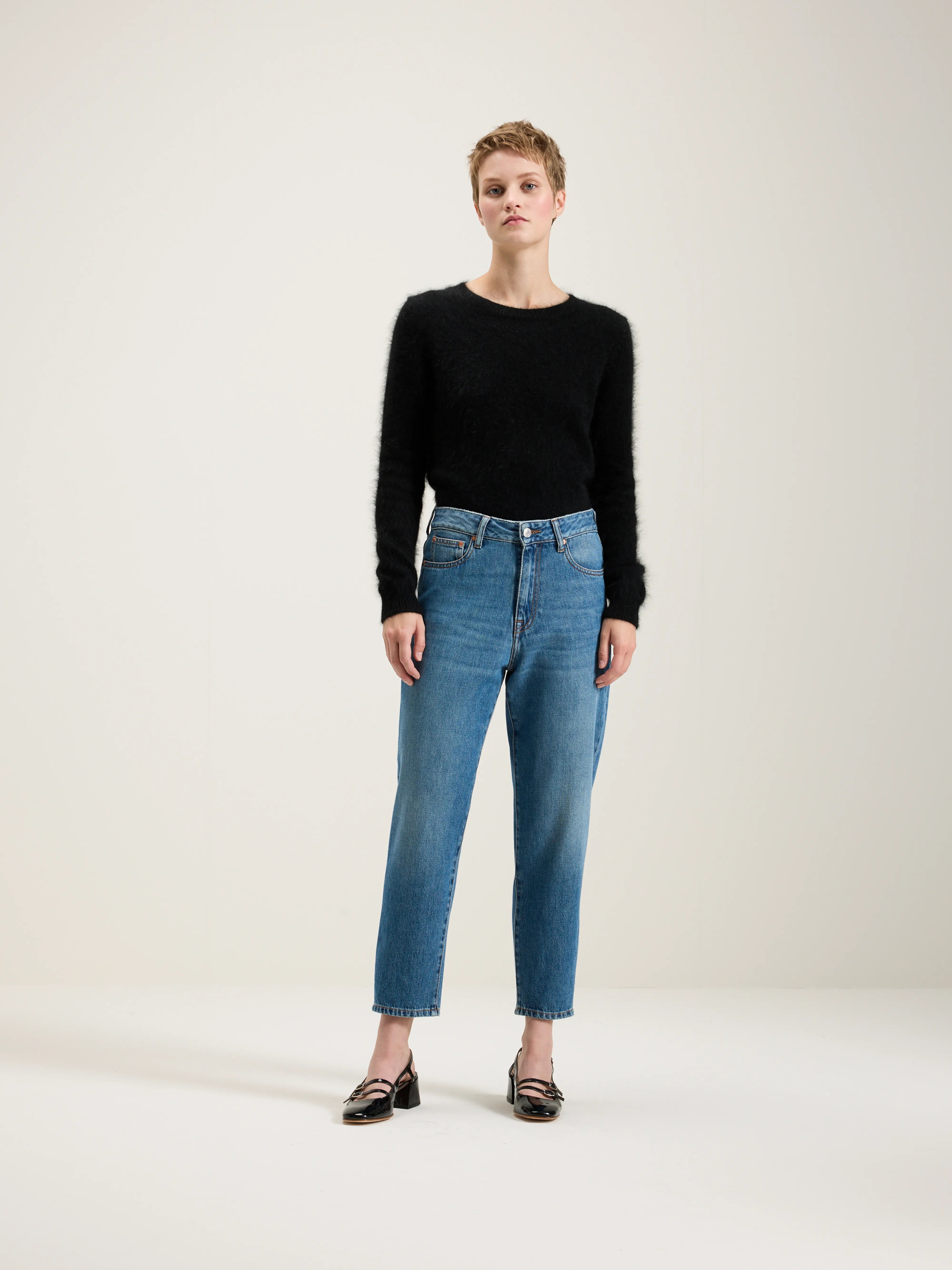 Denim N. 54 Tapered Jeans - Vintage blue For Women | Bellerose