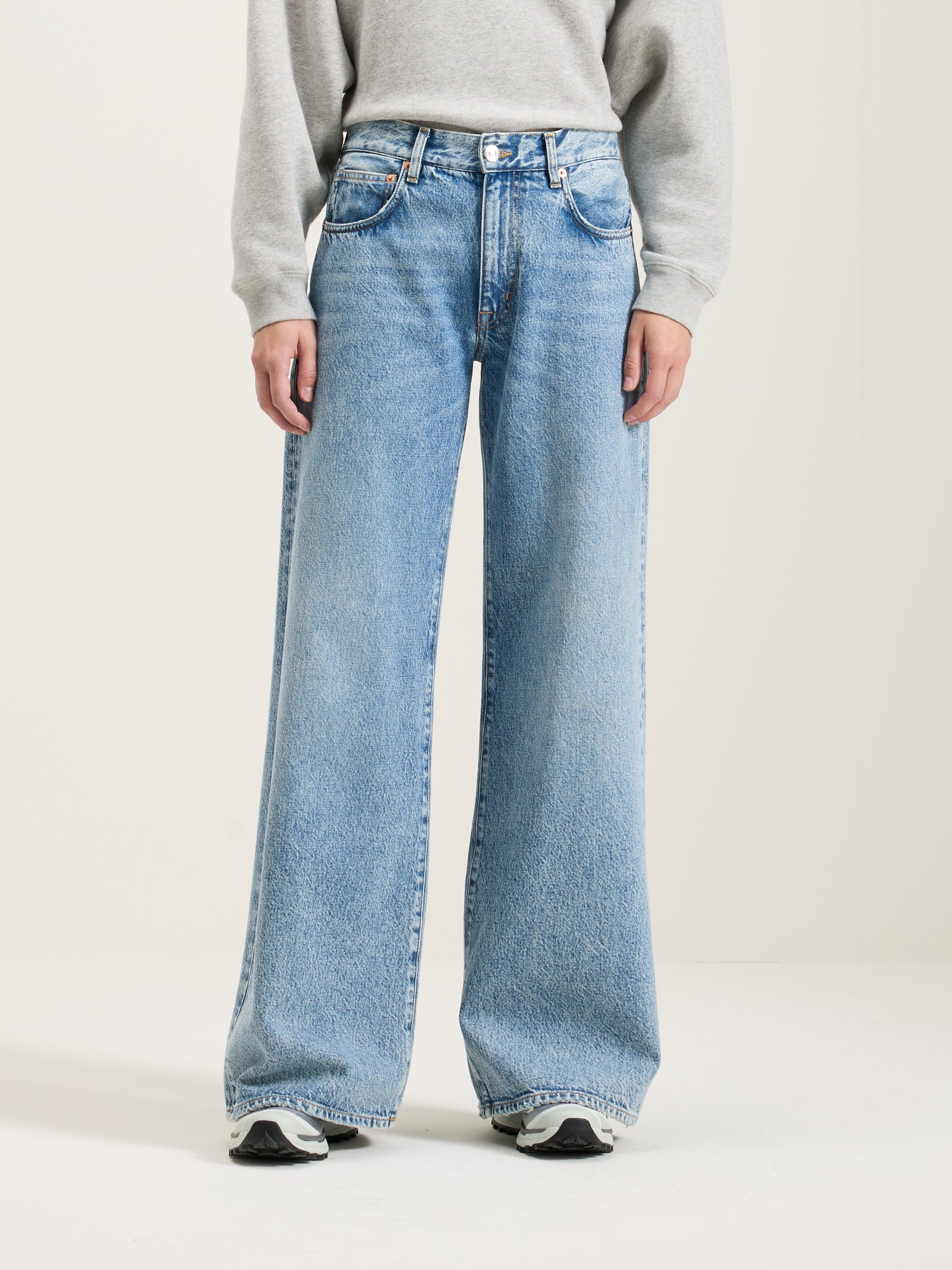 Kansas Baggy Jeans - Used light blue Voor Dames | Bellerose