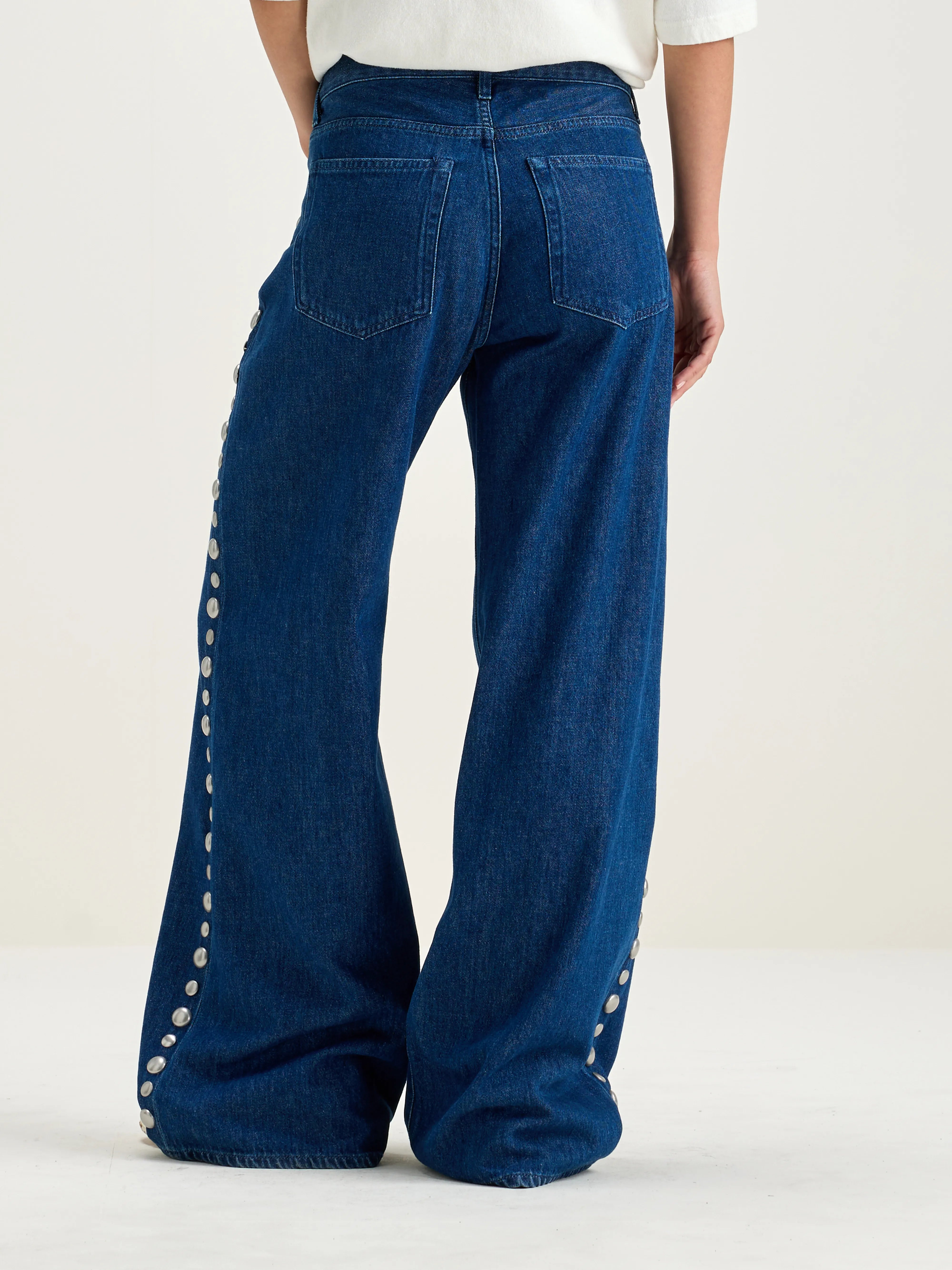 Kansas Wide Jeans - 60s stone wash For Women | Bellerose