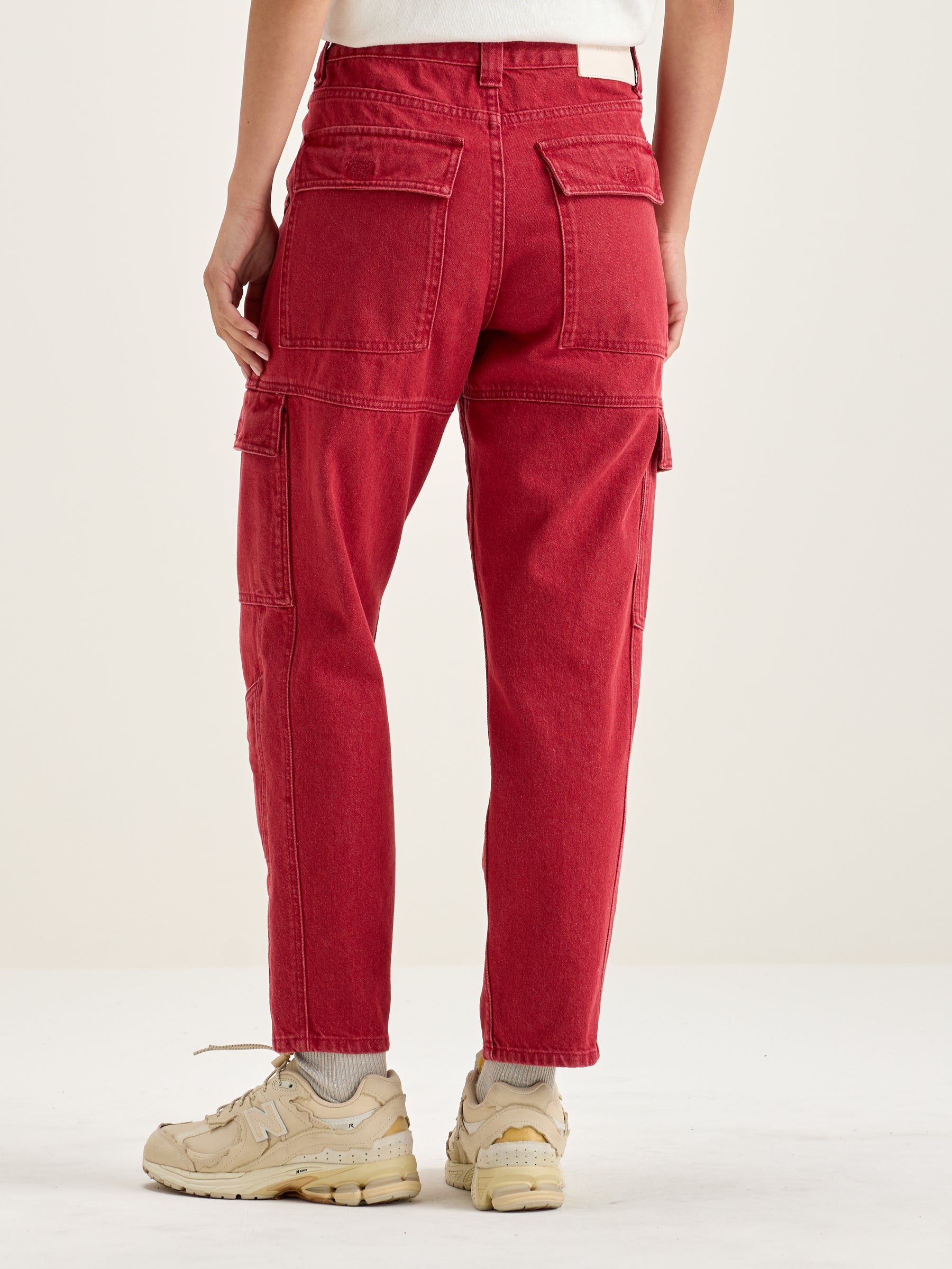 Pandora Fitted Cargo Jeans - Wine For Women | Bellerose