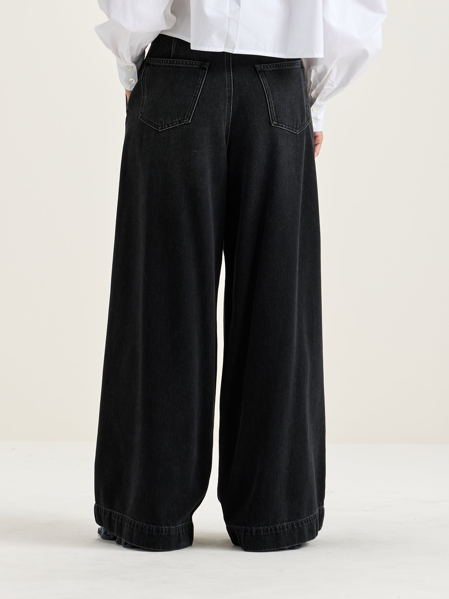 Pops Super-wide Jeans - Black stone For Women | Bellerose