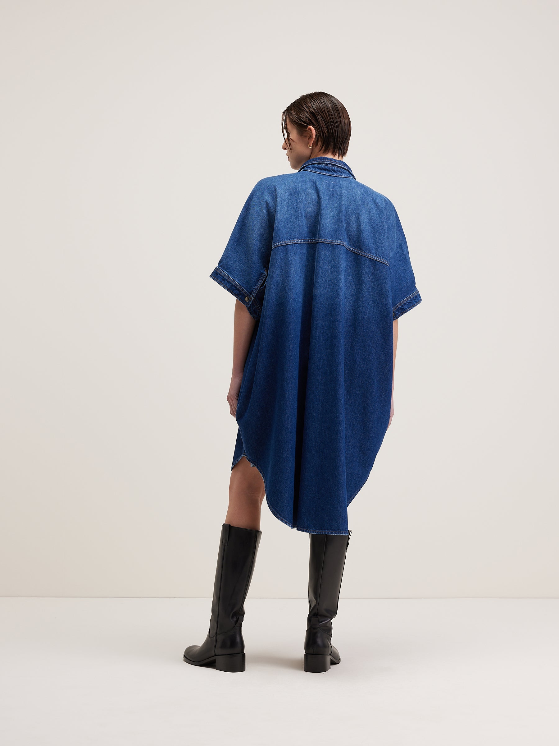 Klenn Shirt Dress - Blue stone For Women | Bellerose