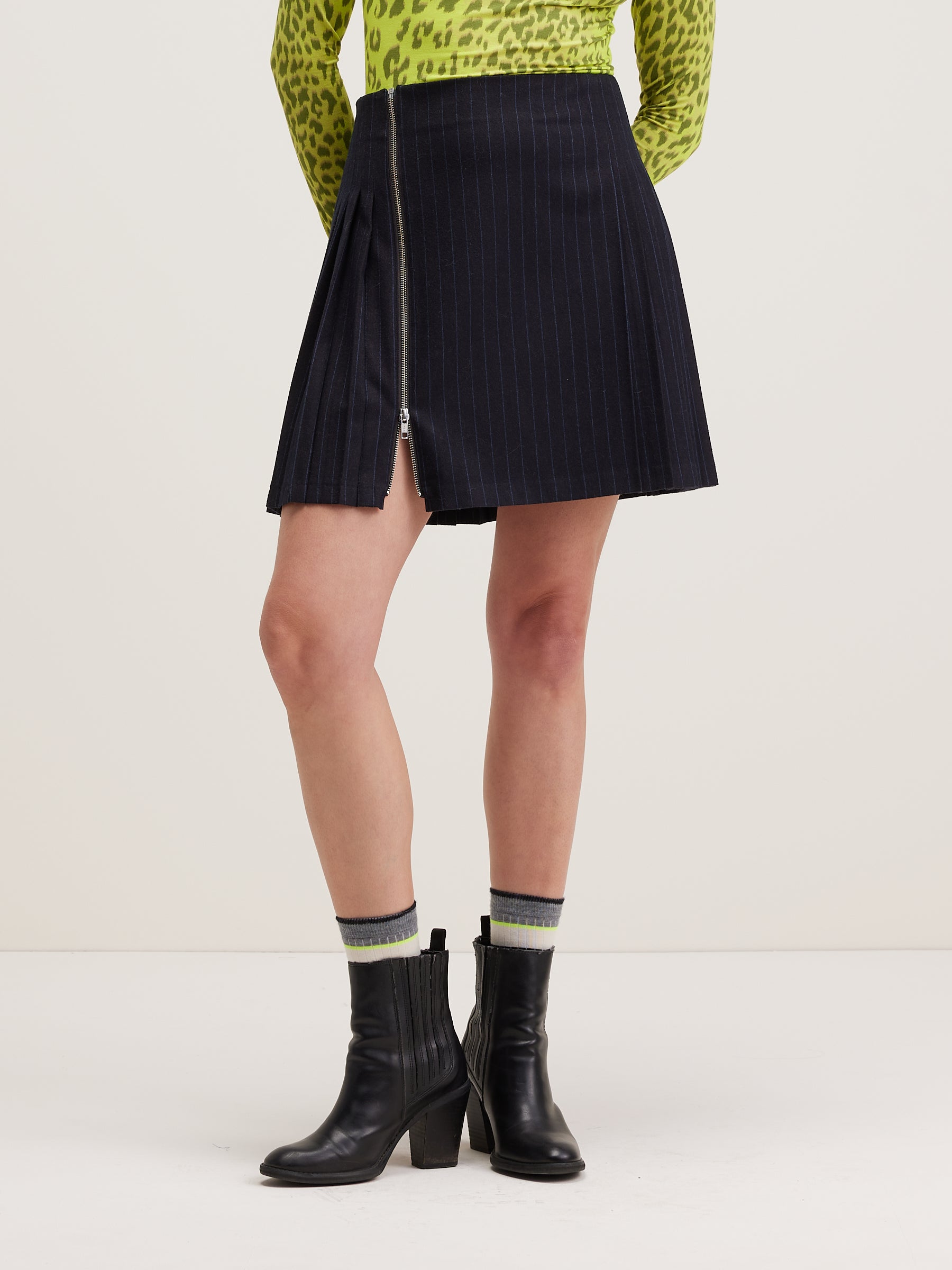 Plix Mini Pleated Skirt - Black beauty For Women | Bellerose