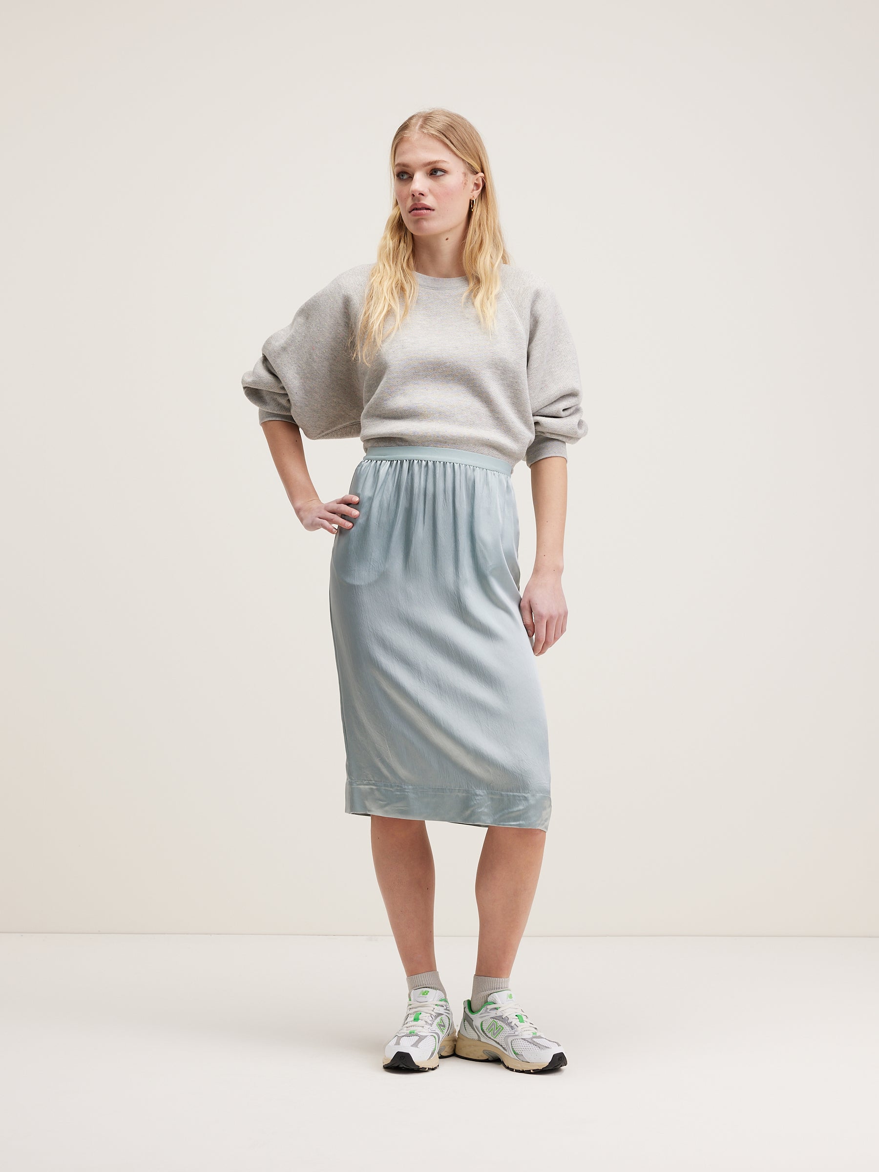 Horia Mini Tube Skirt - Givre For Women | Bellerose