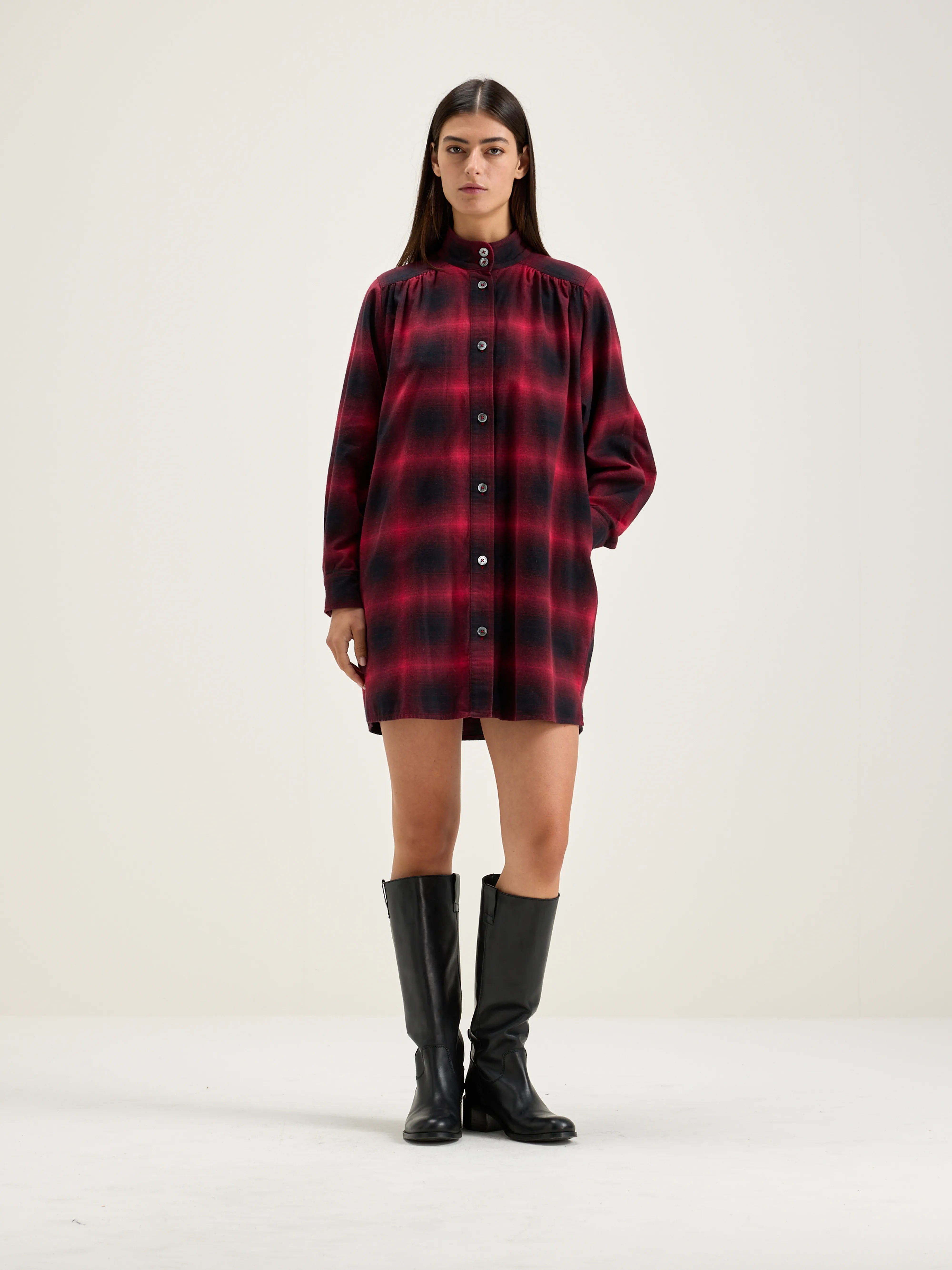 Mini-robe Pelly - Deep well / Red dahlia Pour Femme | Bellerose