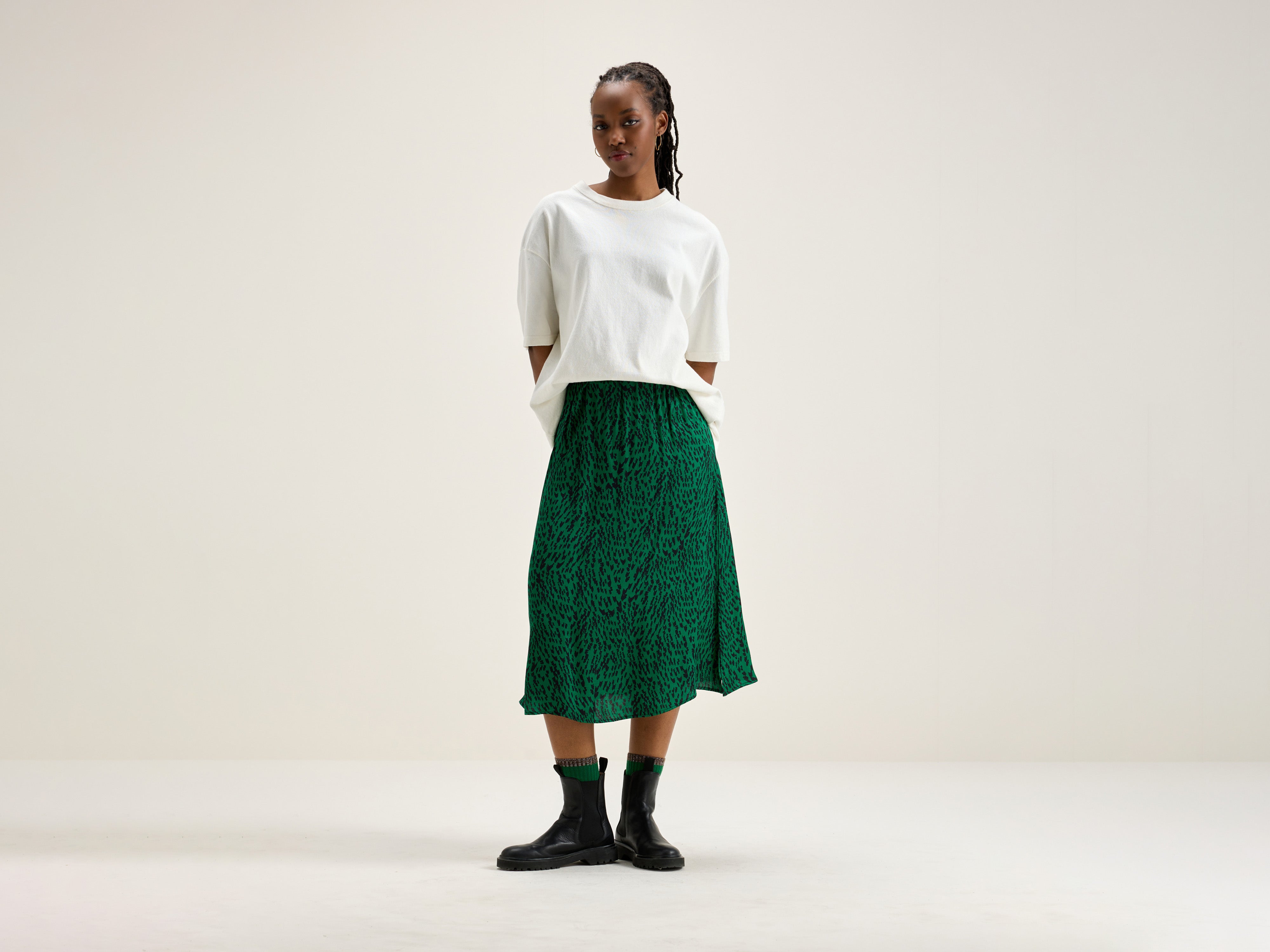 Taylor midi skirt (242 / W / COMBO A)