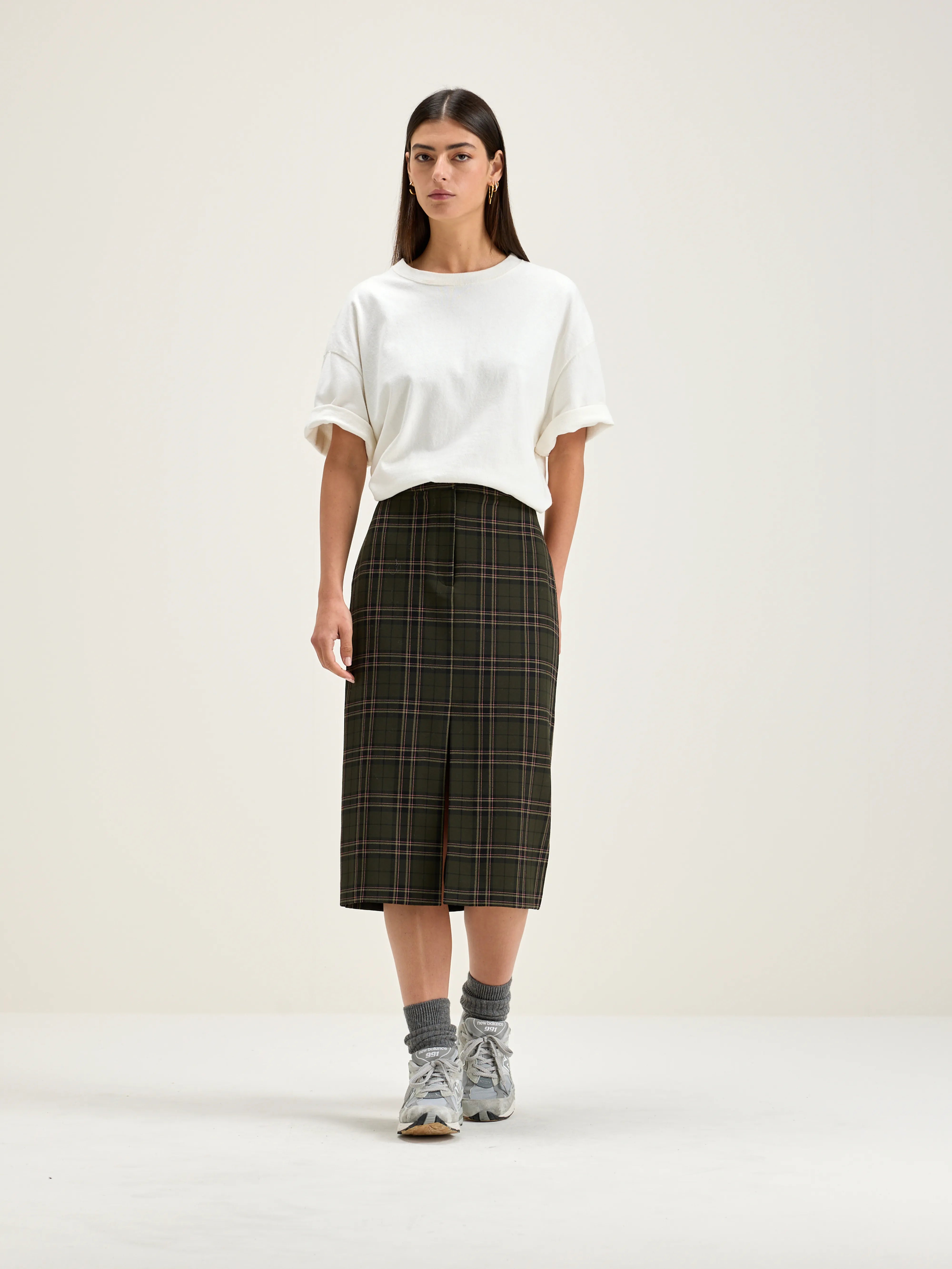 Sonia Pencil Skirt - Moss For Women | Bellerose