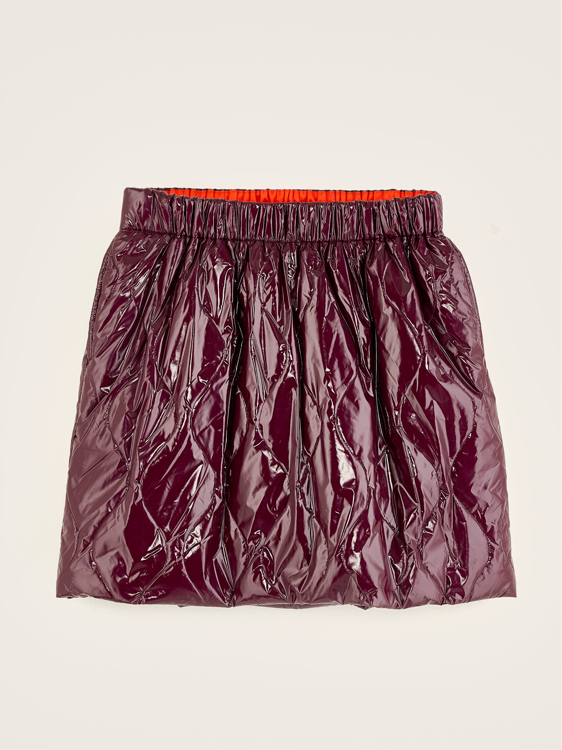 Heleni Quilted Mini Skirt - Wine For Women | Bellerose