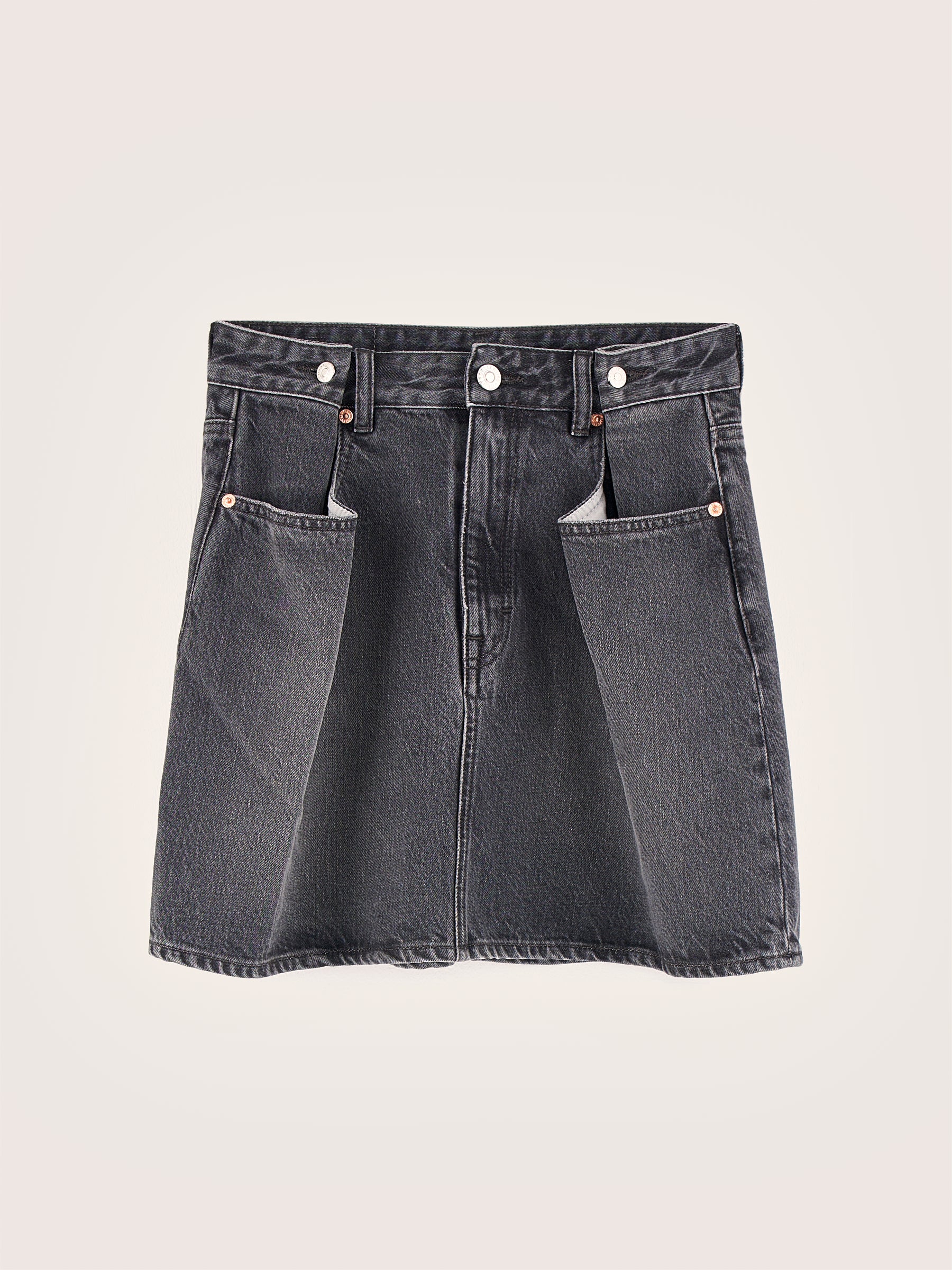 Paon mini skirt (242 / W / BLACK STONE)