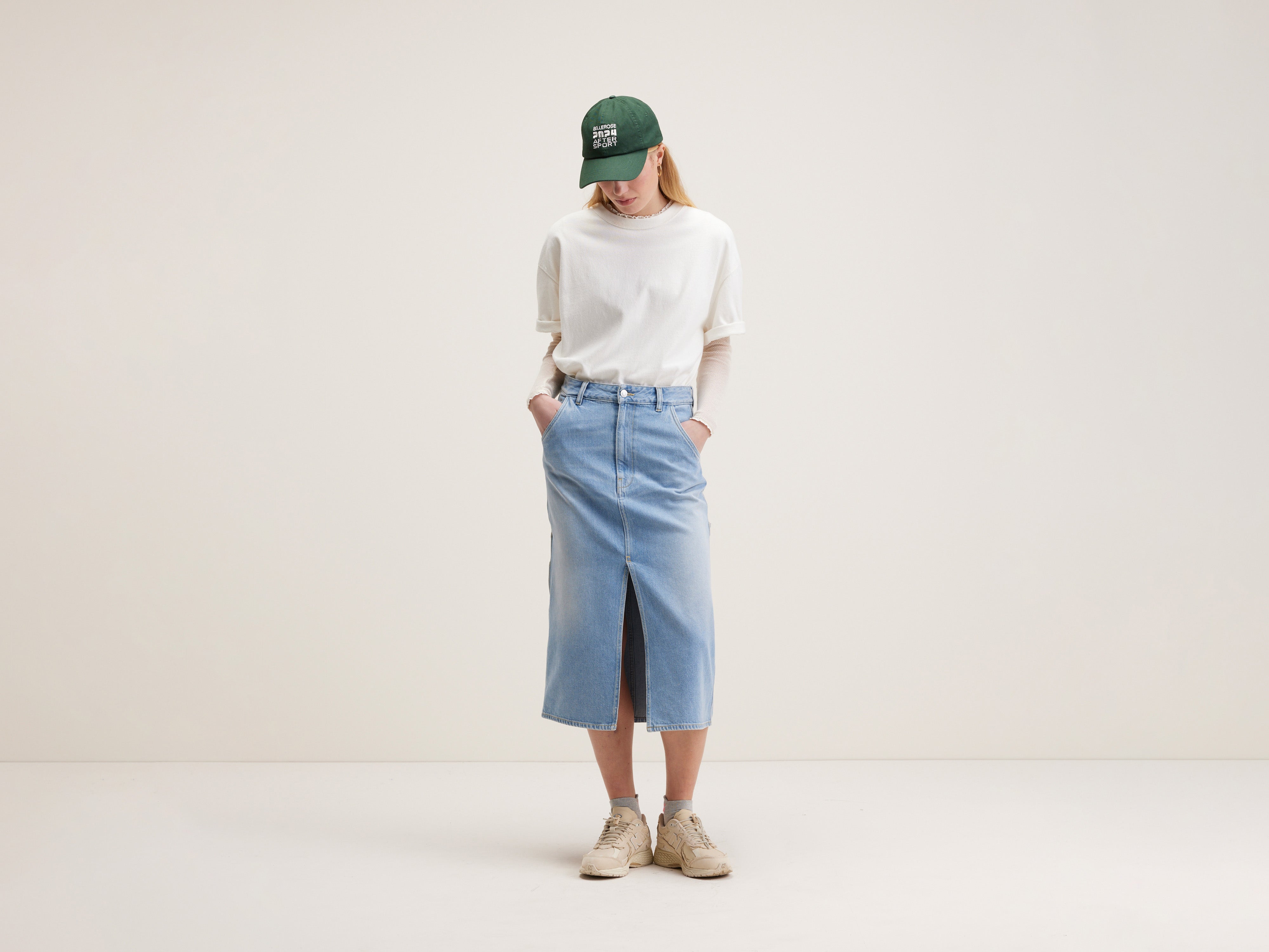 Pluie midi skirt (242 / W / VINTAGE BLUE)