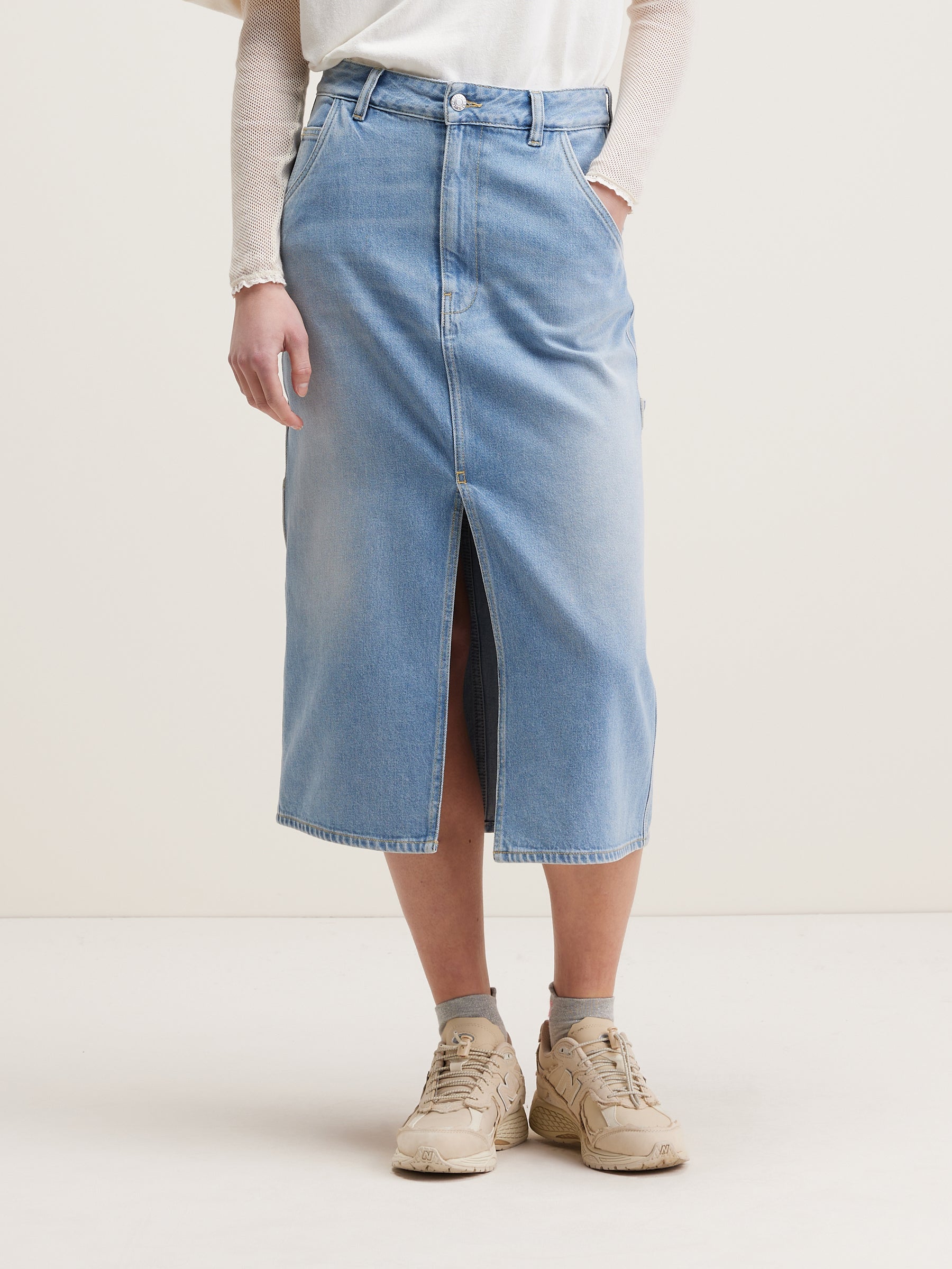 Pluie midi skirt (242 / W / VINTAGE BLUE)