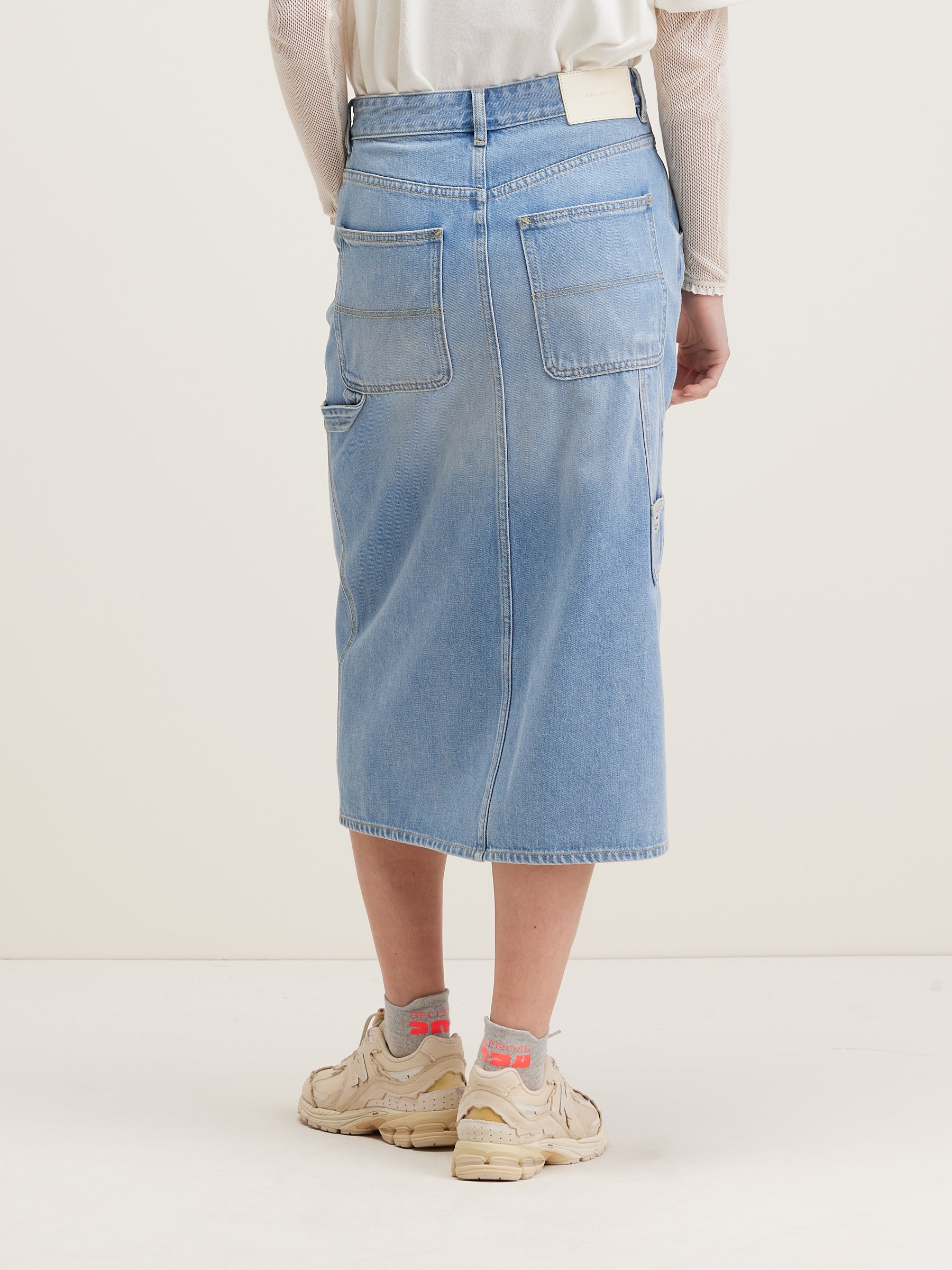 Pluie Midi Skirt - Vintage blue For Women | Bellerose