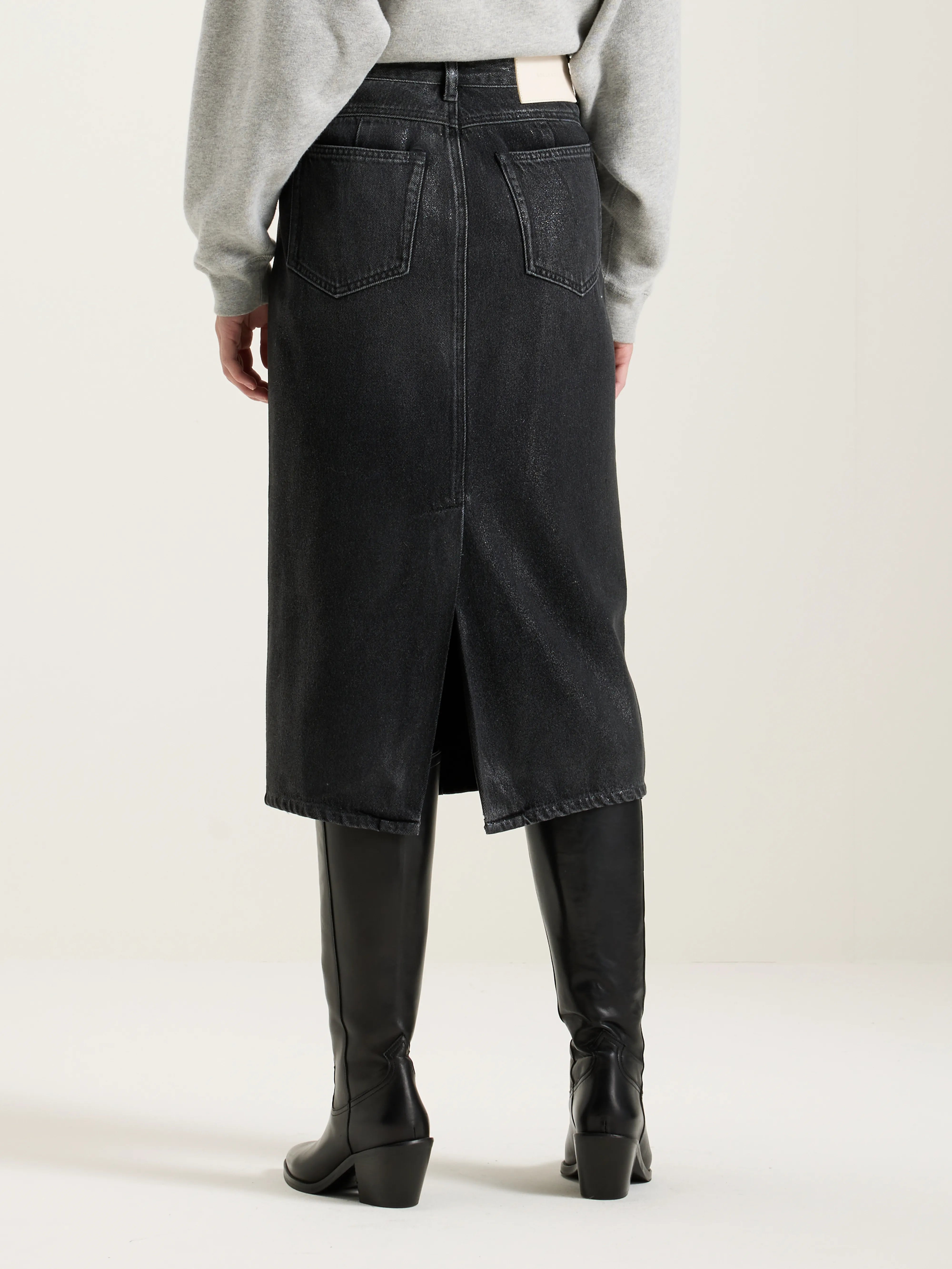 Petrus Midi Pencil Skirt - Used black Für Women | Bellerose