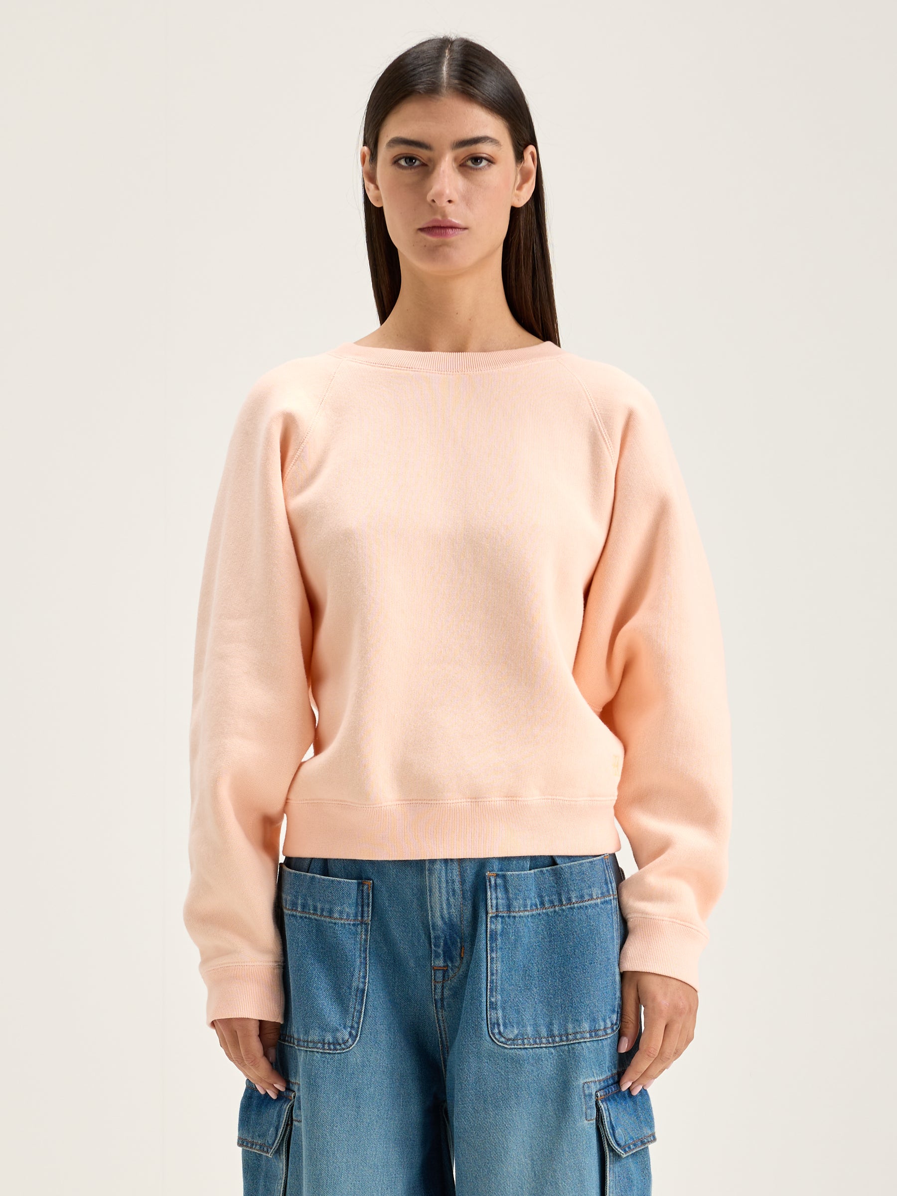 Fella Relaxed Sweatshirt - Light rose Voor Dames | Bellerose