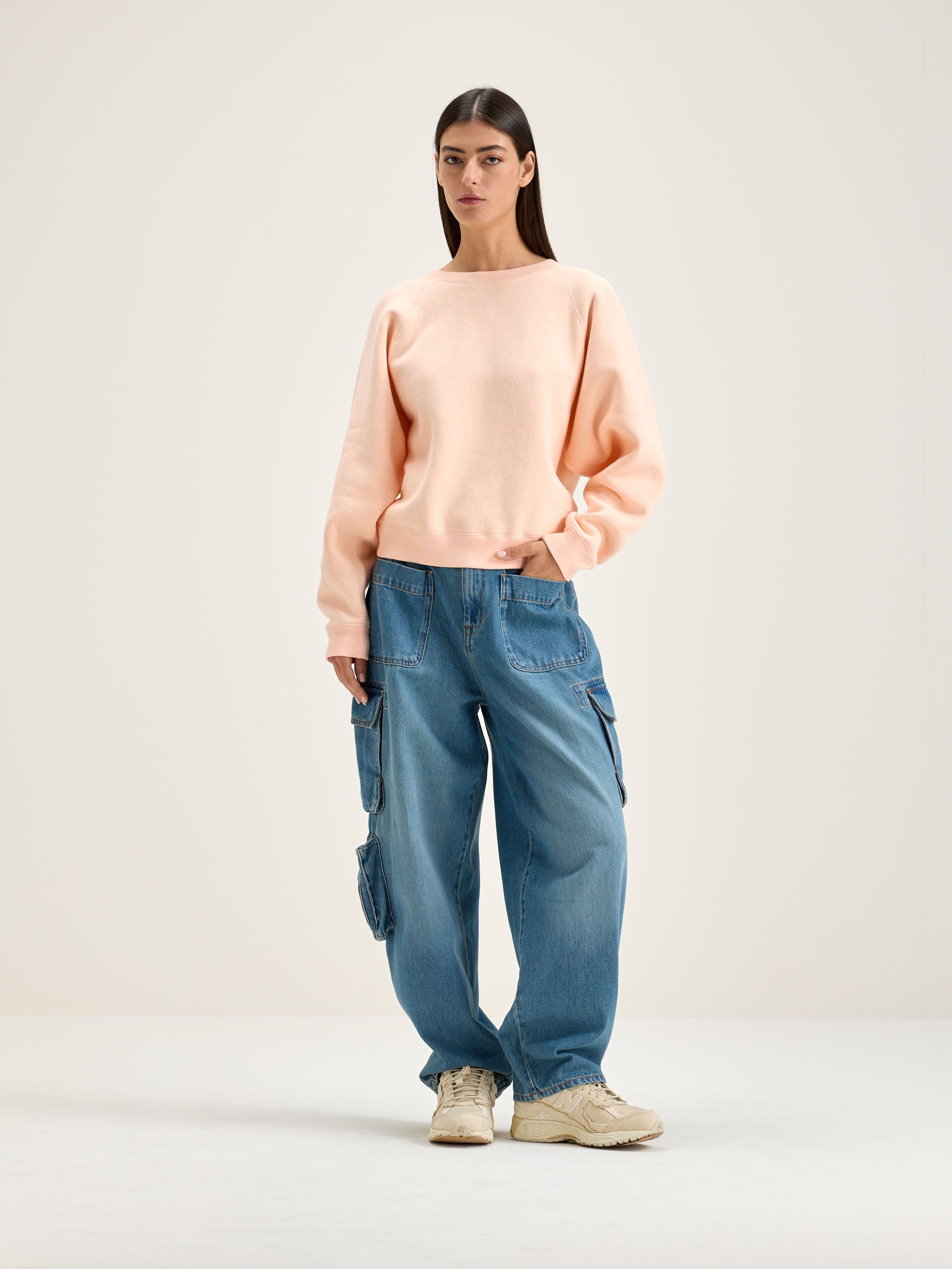 Fella Relaxed Sweatshirt - Light rose Voor Dames | Bellerose