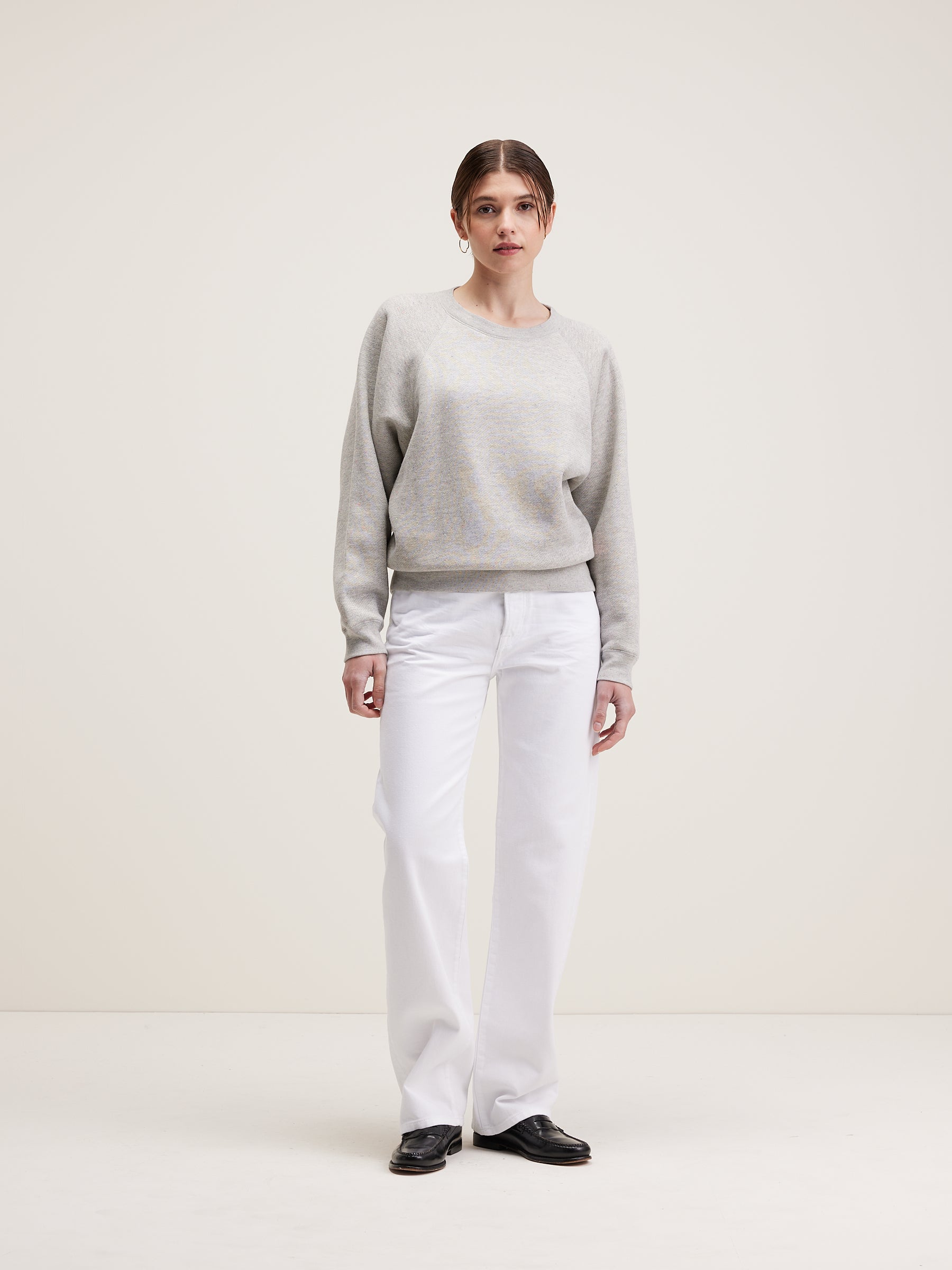 Fella Relaxed Sweatshirt - Heather grey For Women | Bellerose