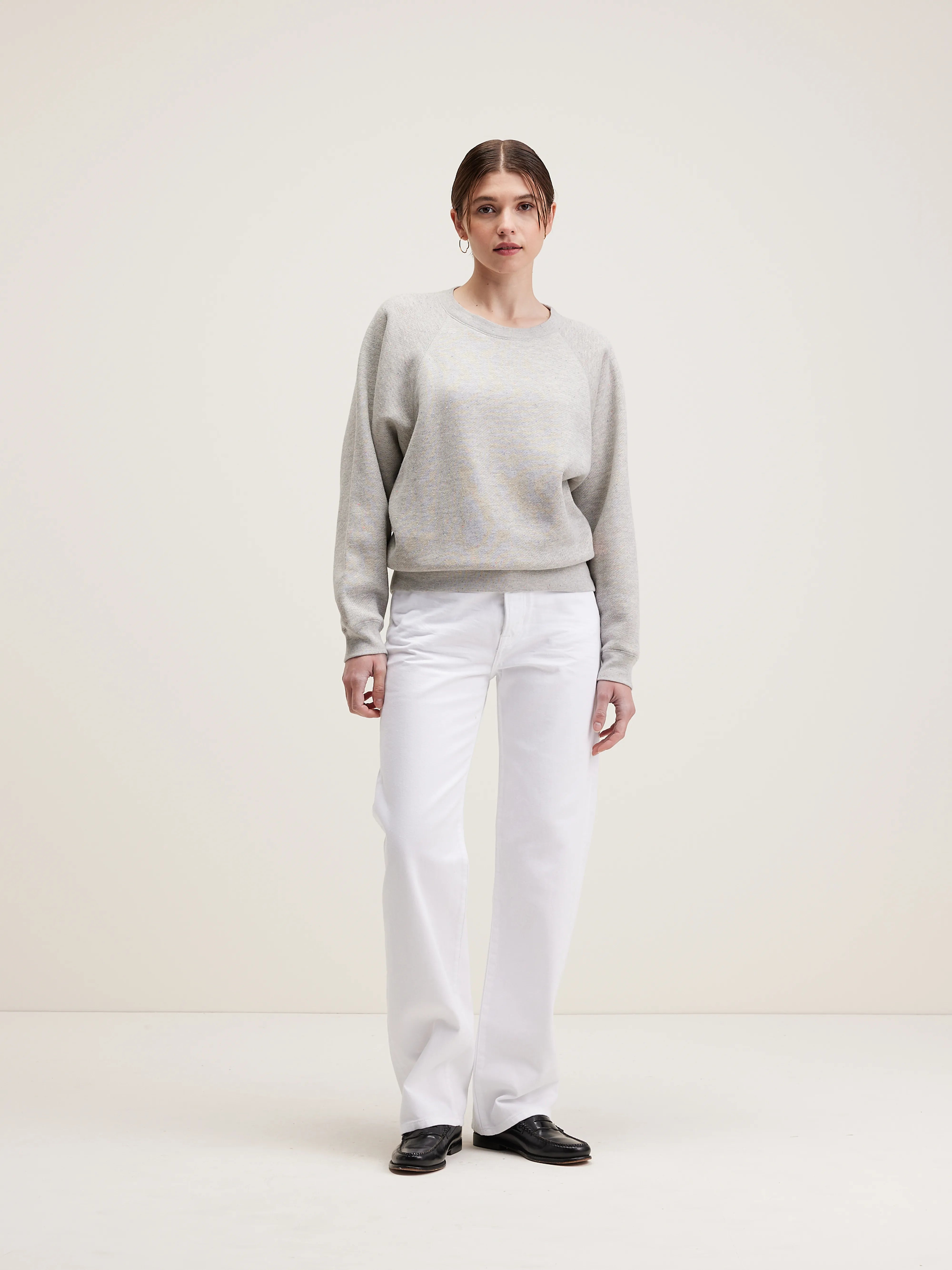 Fella Relaxed Sweatshirt - Heather grey For Women | Bellerose