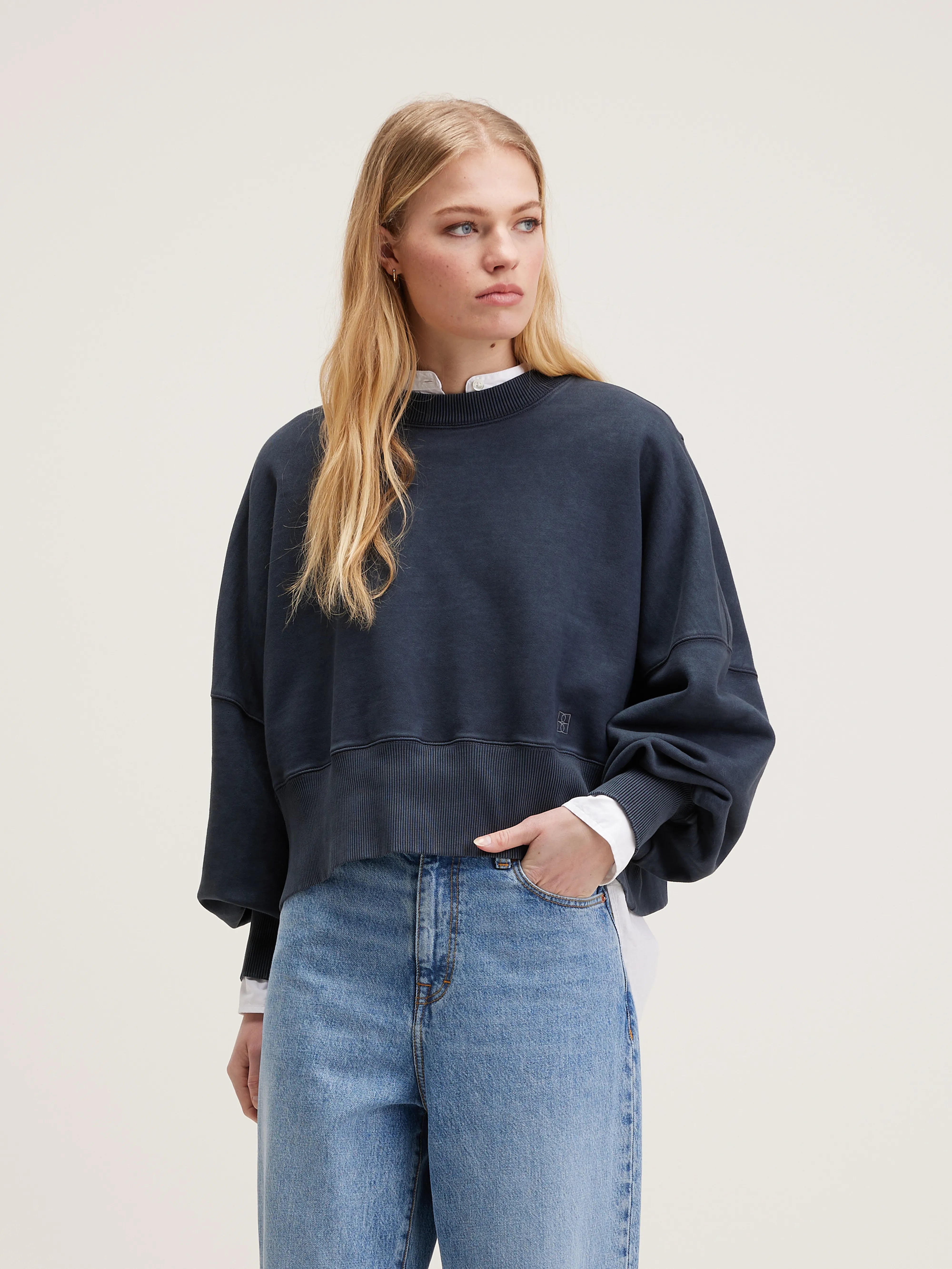 Sweatshirt Court Salva - Black beauty Pour Femme | Bellerose