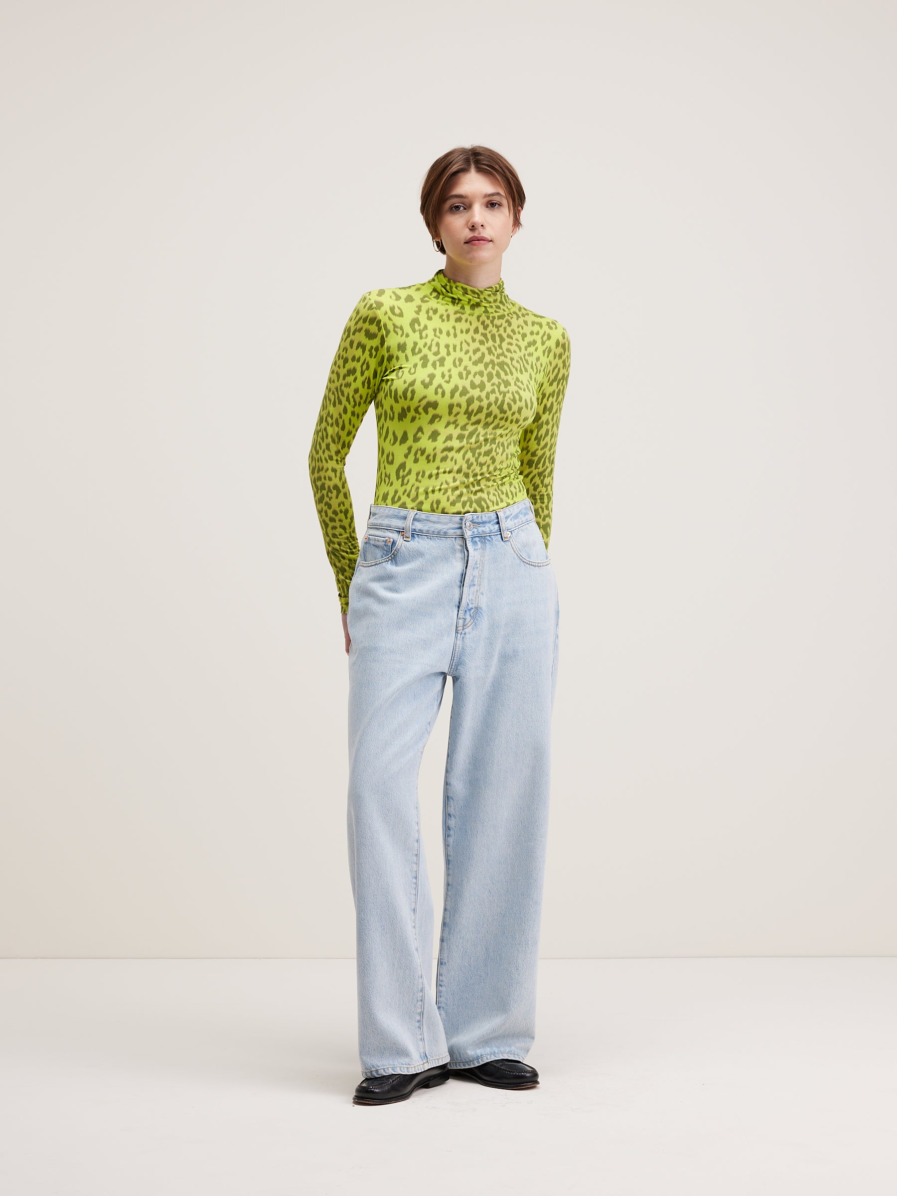 Vinny Turtleneck T-shirt - Fluo For Women | Bellerose