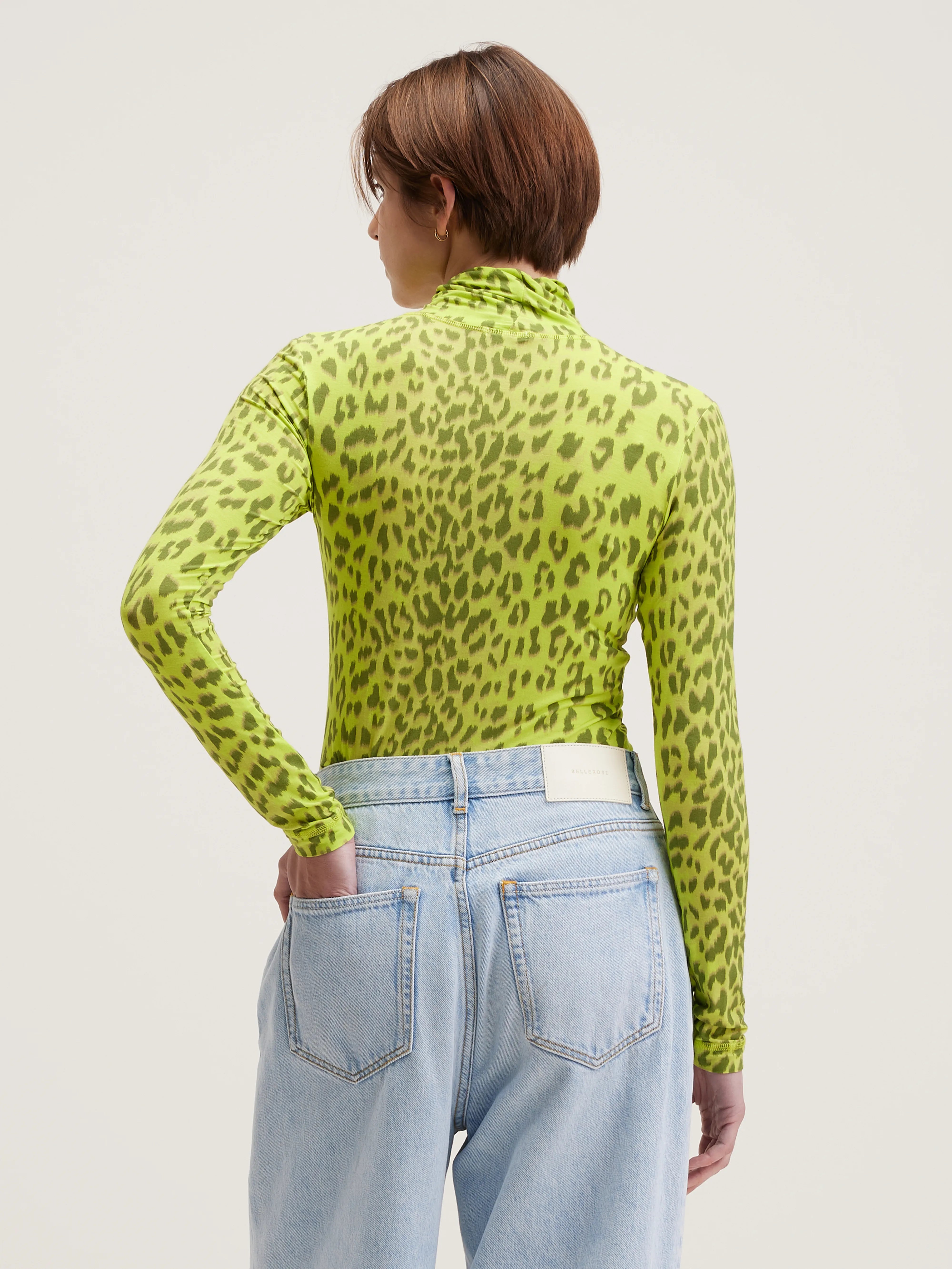 Vinny T-shirt Met Rolkraag - Fluo Voor Dames | Bellerose