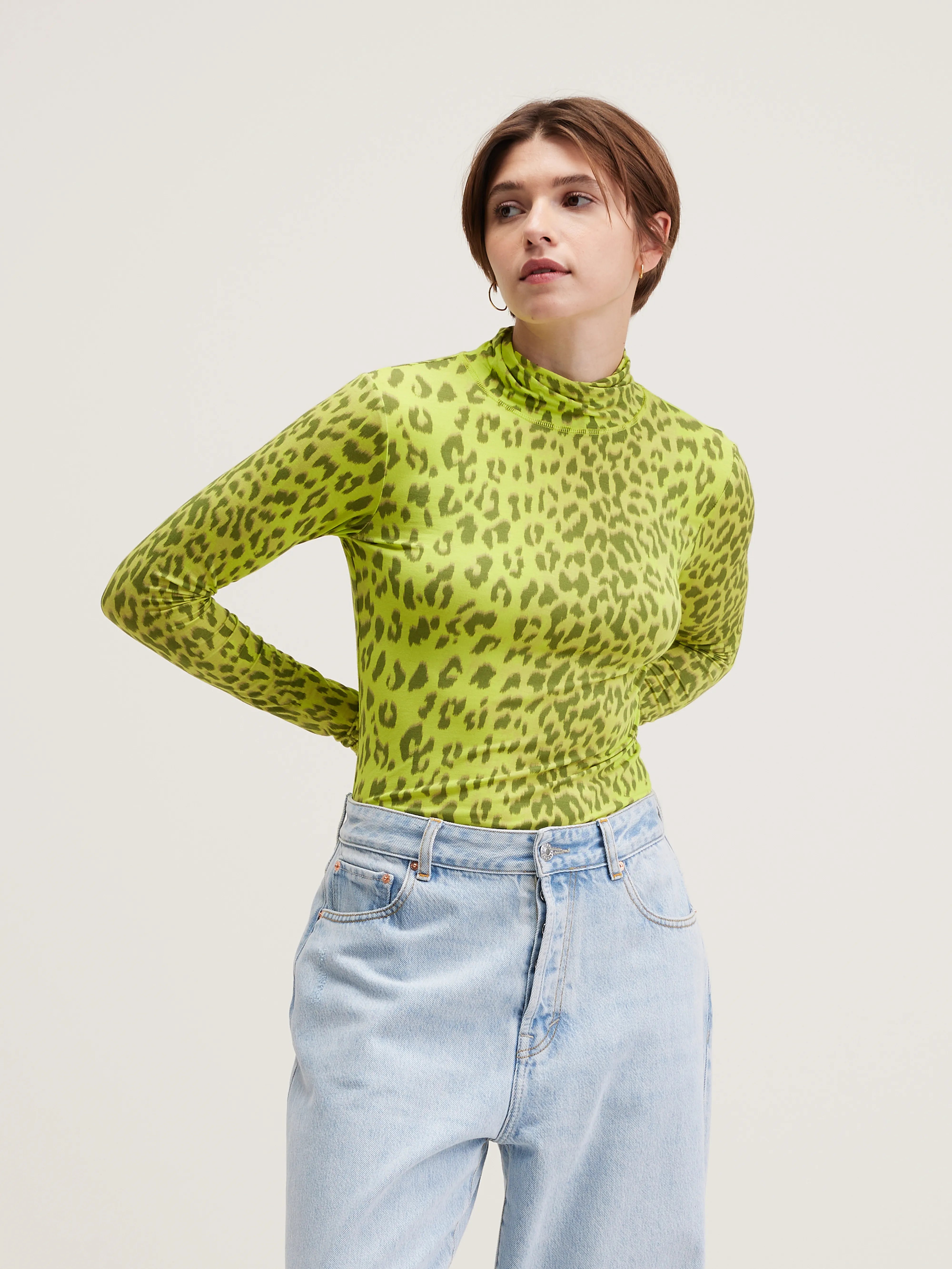 Vinny Turtleneck T-shirt - Fluo For Women | Bellerose