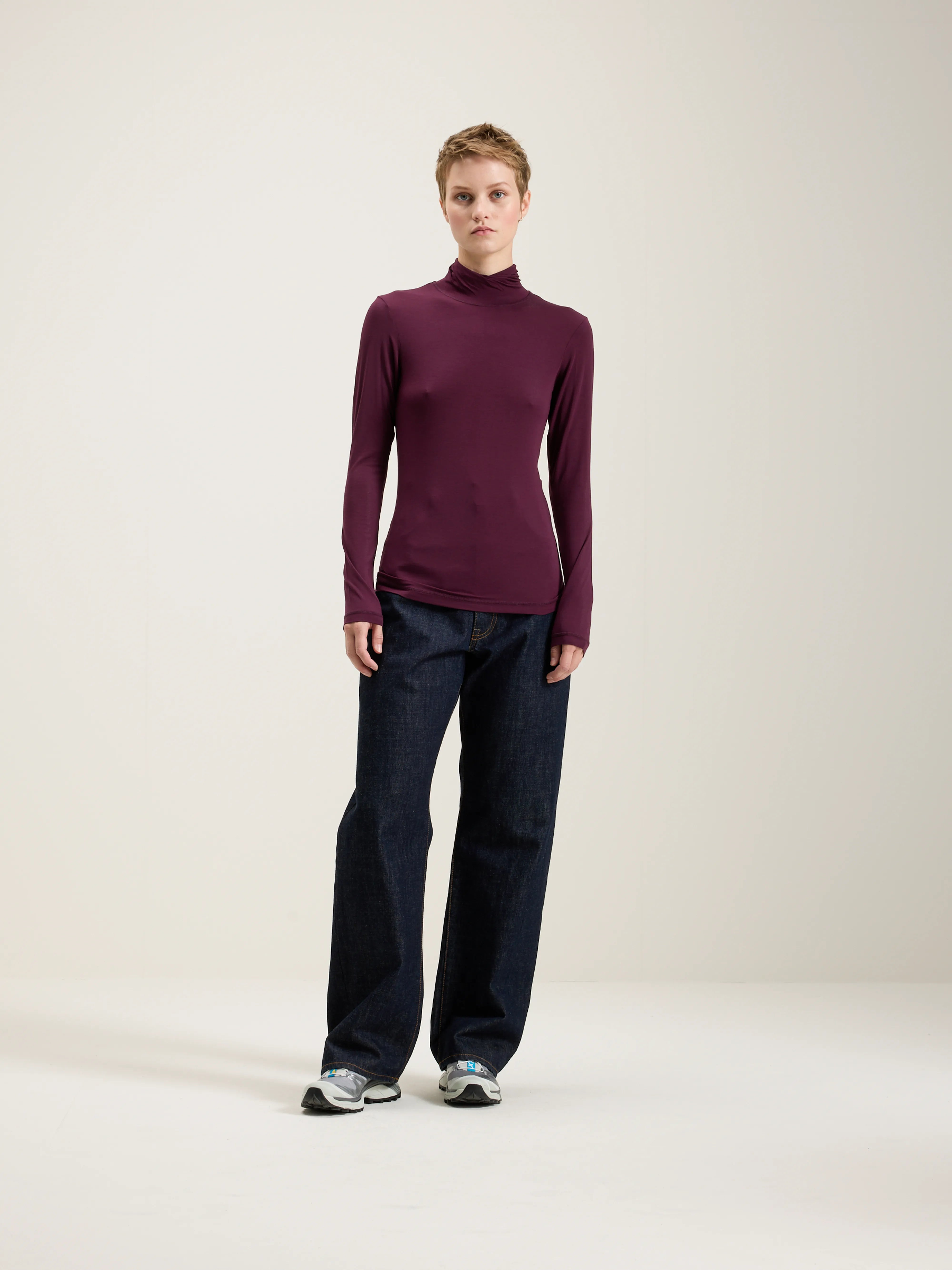 Vinny Slim T-shirt - Wine For Women | Bellerose