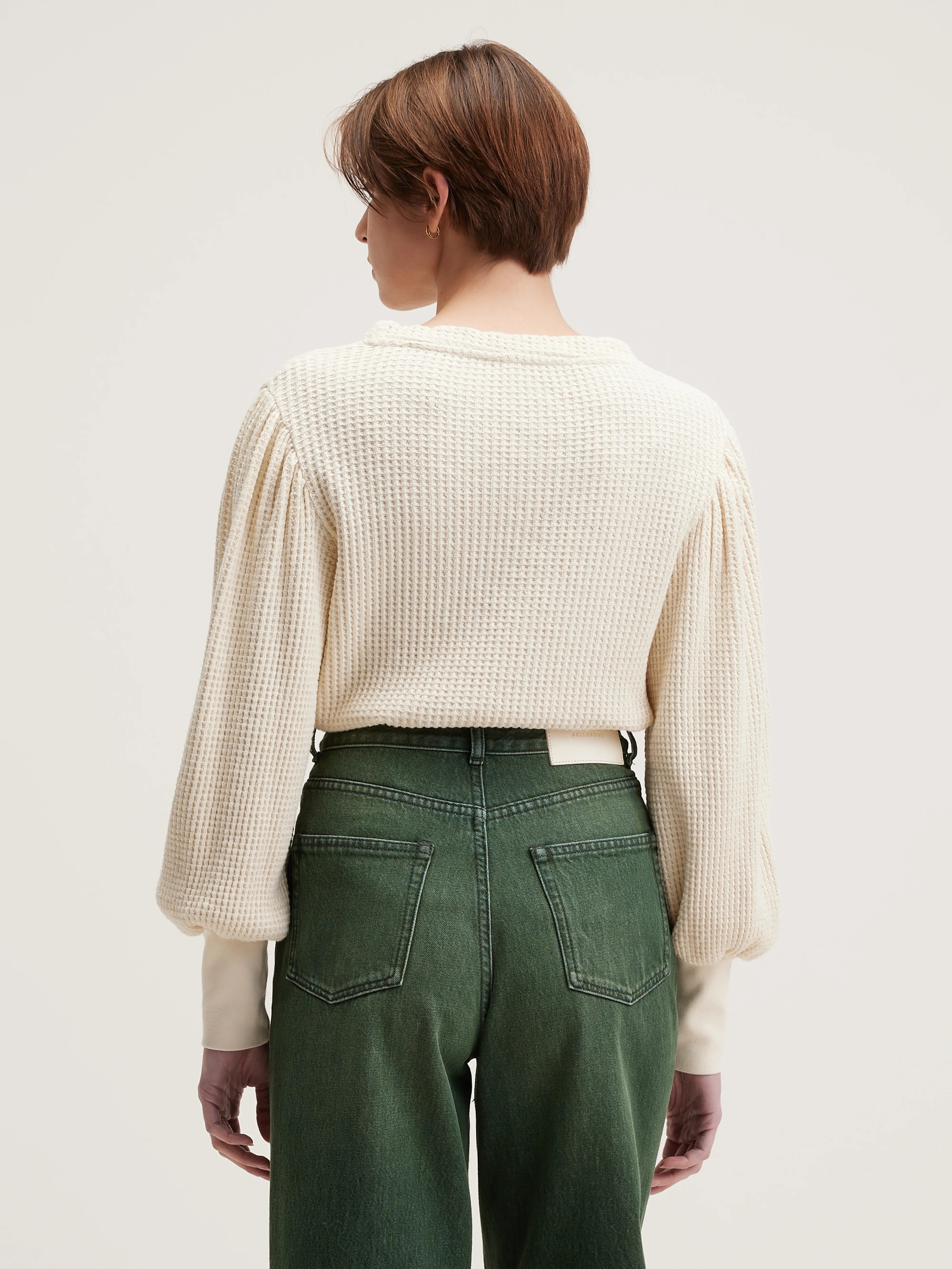 Milie Lange Mouwen T-shirt - Cream Voor Dames | Bellerose