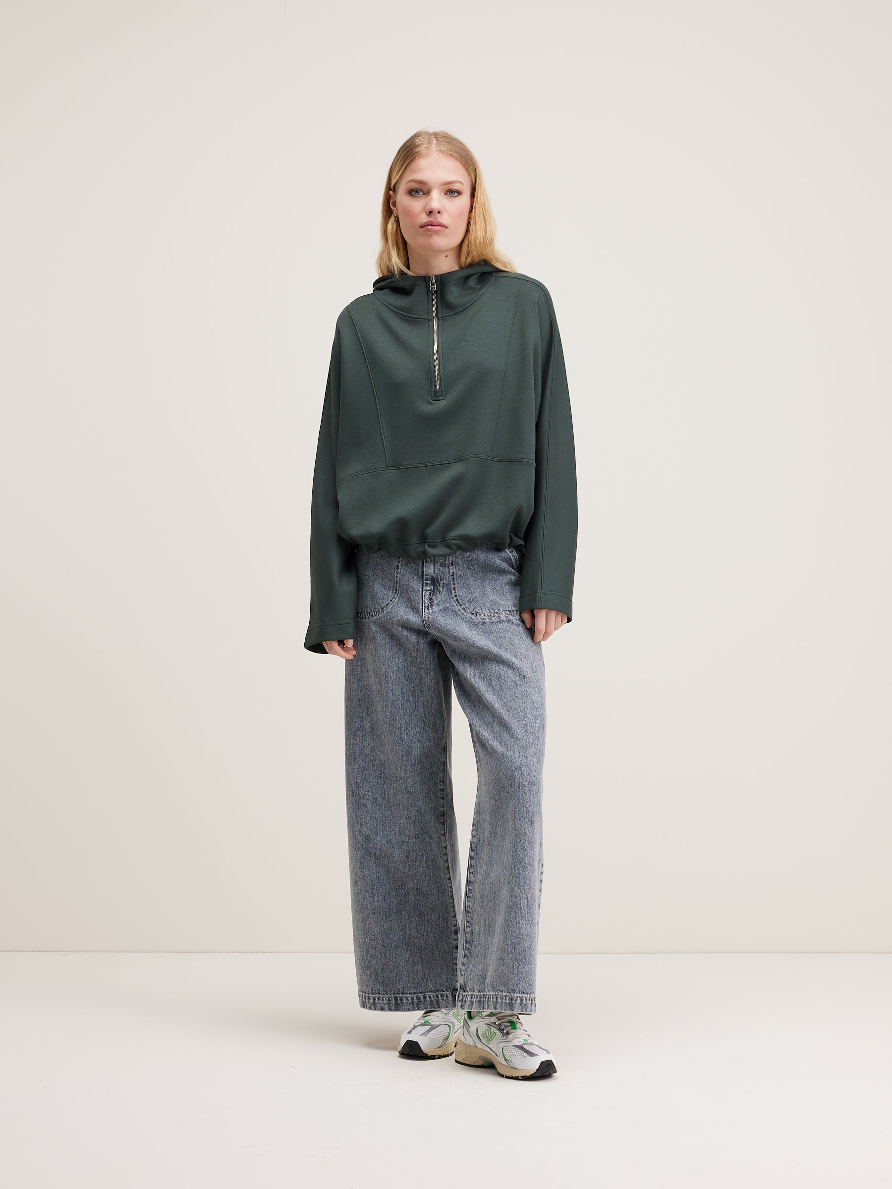 Tates Wide-sleeve Hoodie - Hunter For Women | Bellerose