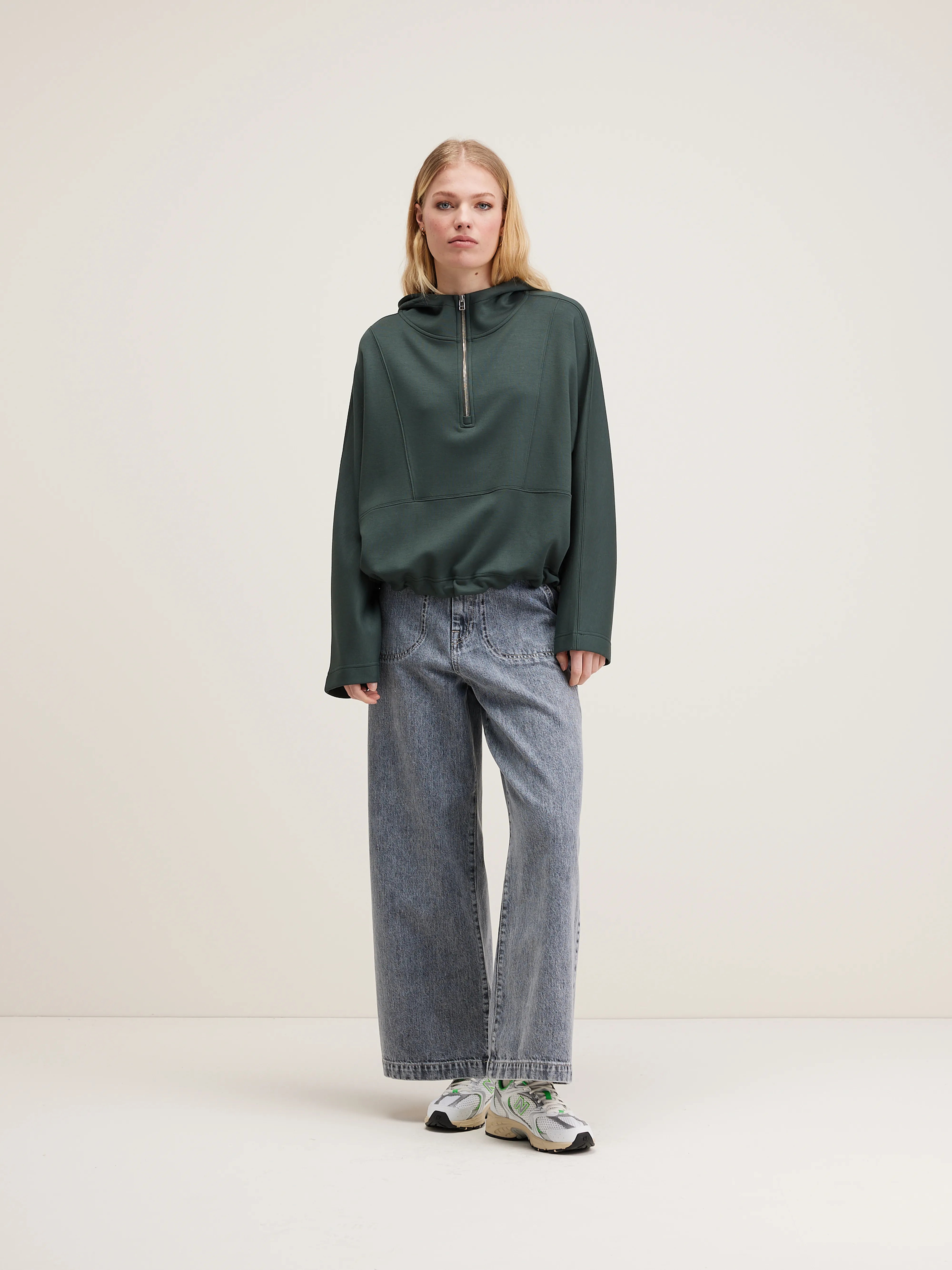 Tates Hoodie Met Wijde Mouwen - Hunter Voor Dames | Bellerose
