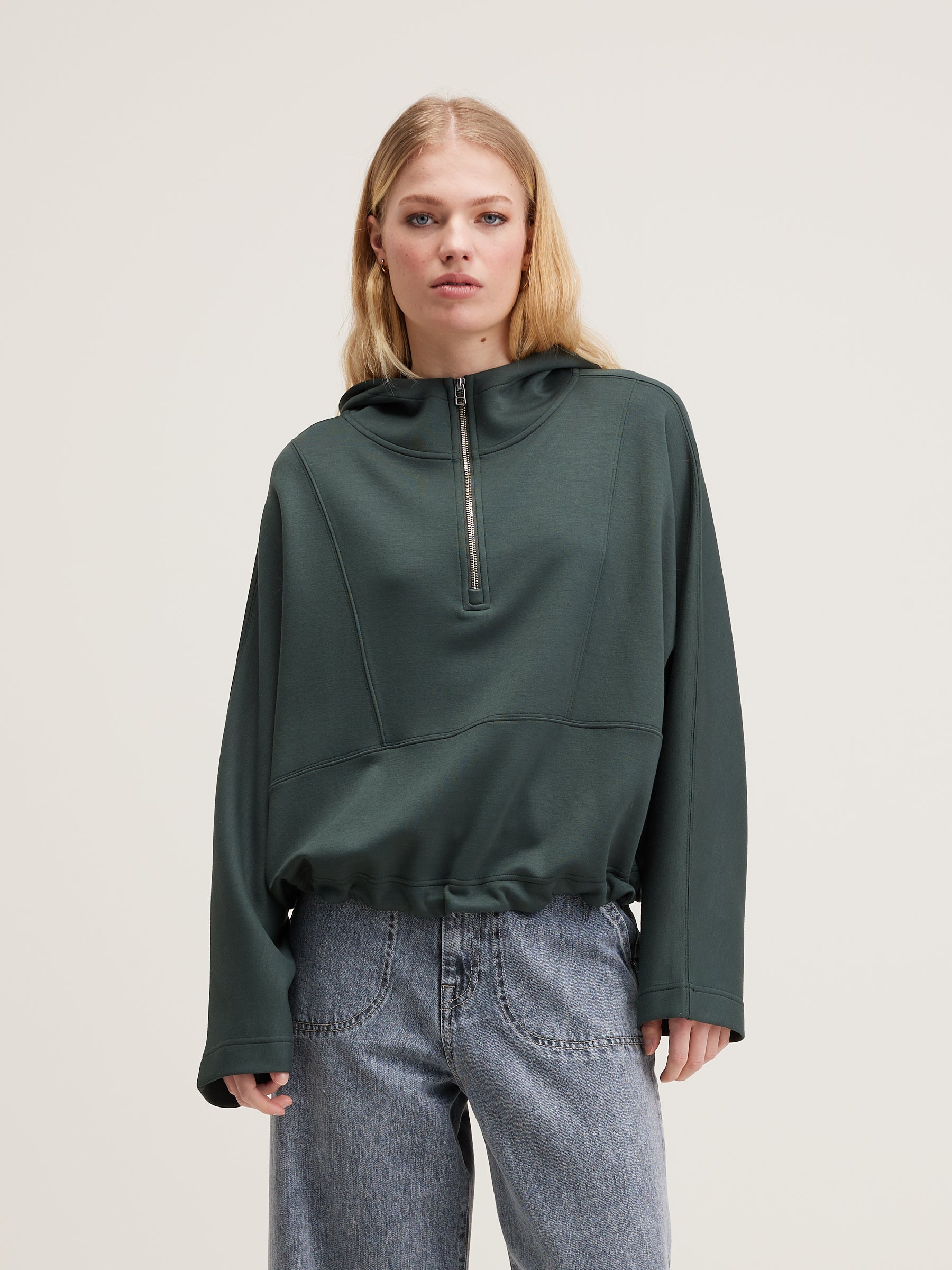 Tates Wide-sleeve Hoodie - Hunter For Women | Bellerose