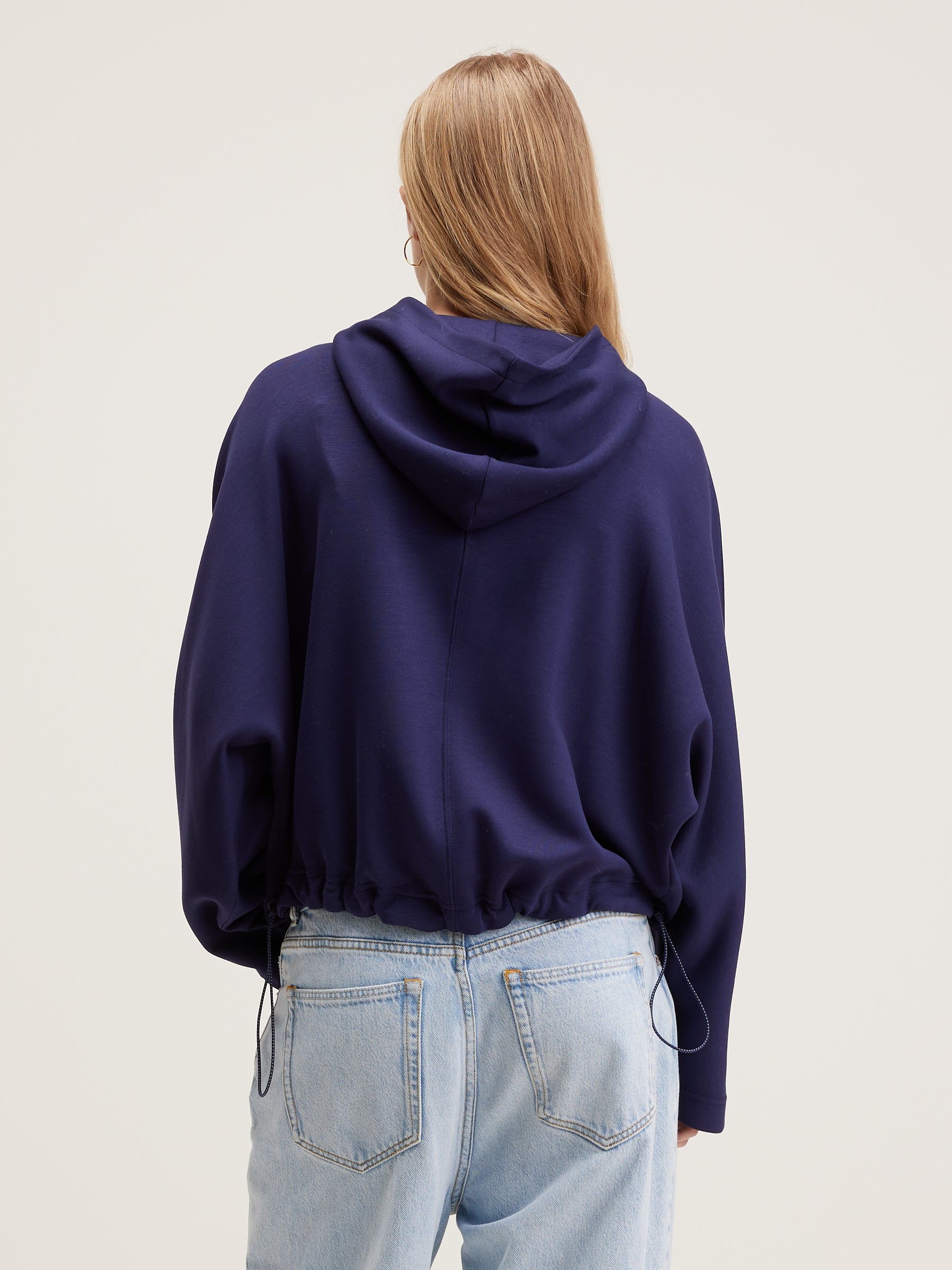 Tates Wide-sleeve Hoodie - Naval For Women | Bellerose