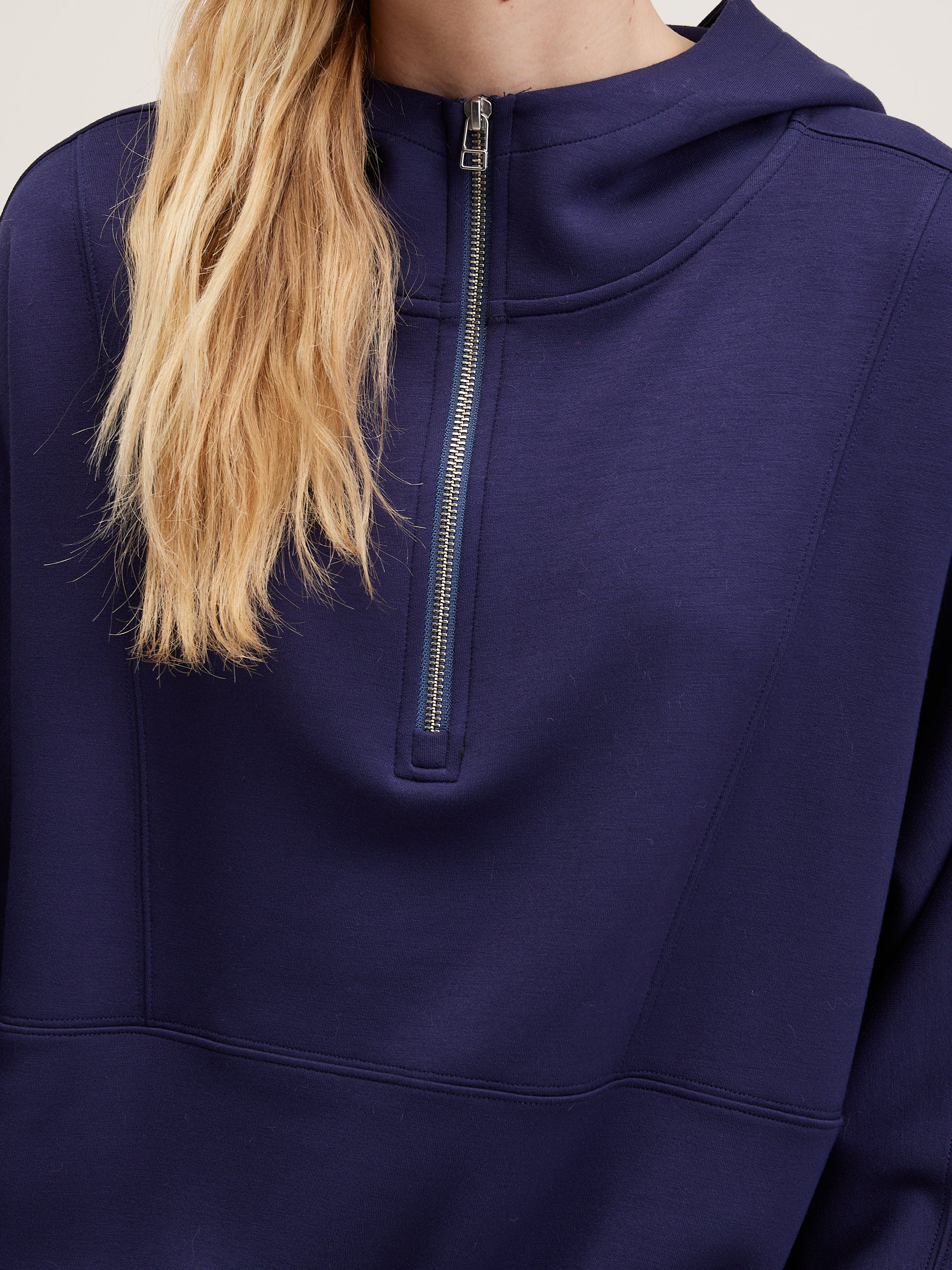 Tates Wide-sleeve Hoodie - Naval For Women | Bellerose