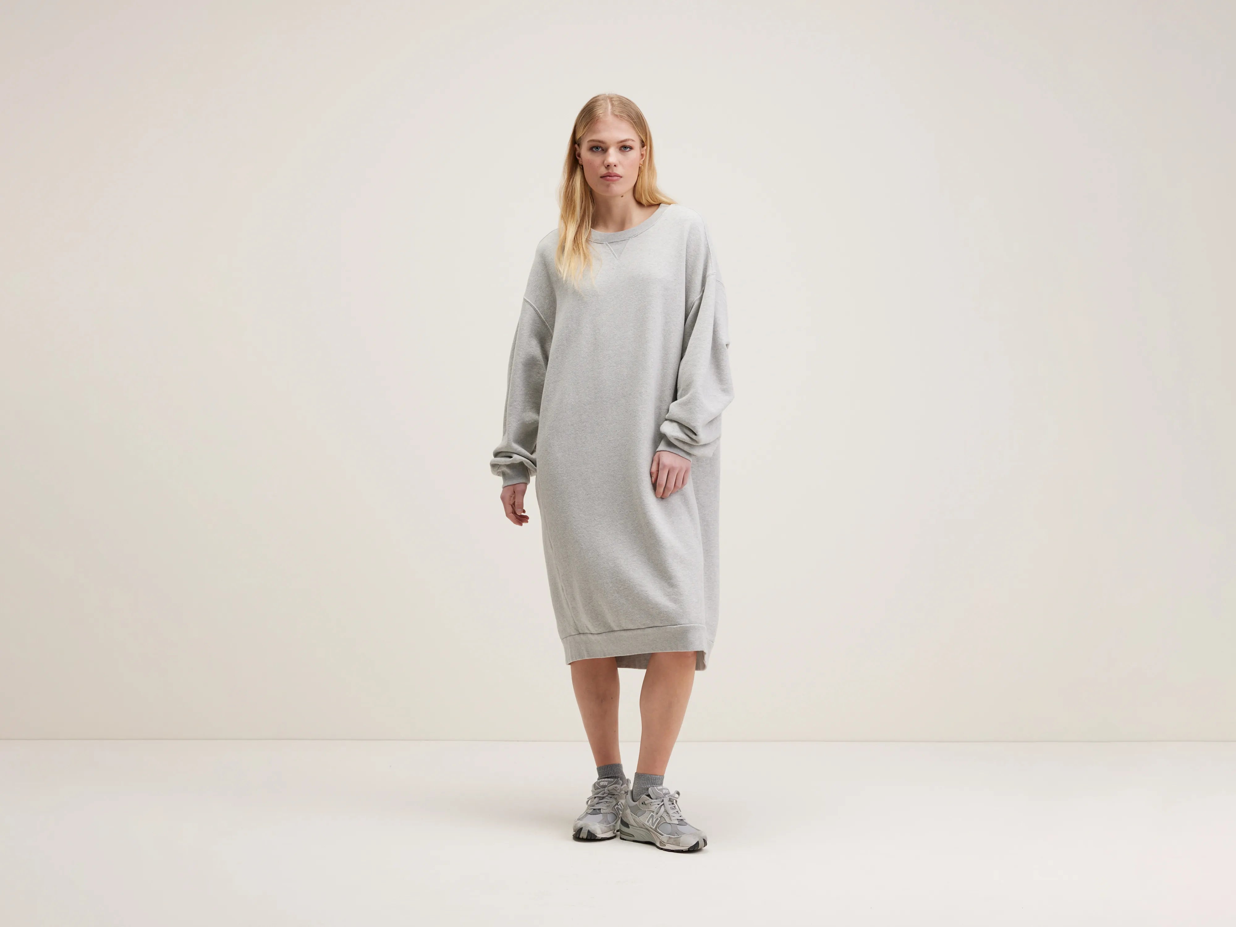 Gray sweatshirt dress best sale