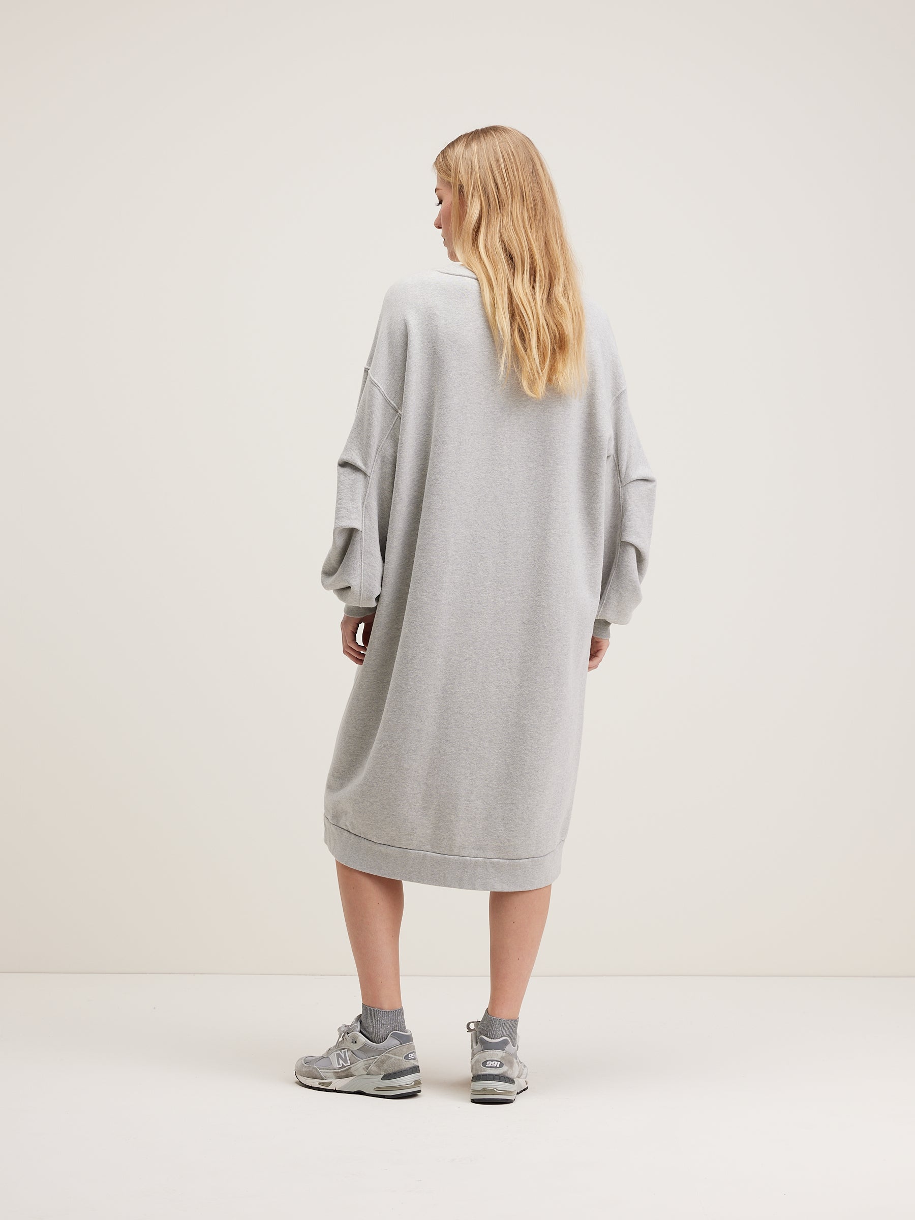 Vrizzie Sweatshirtjurk - Heather grey Voor Dames | Bellerose