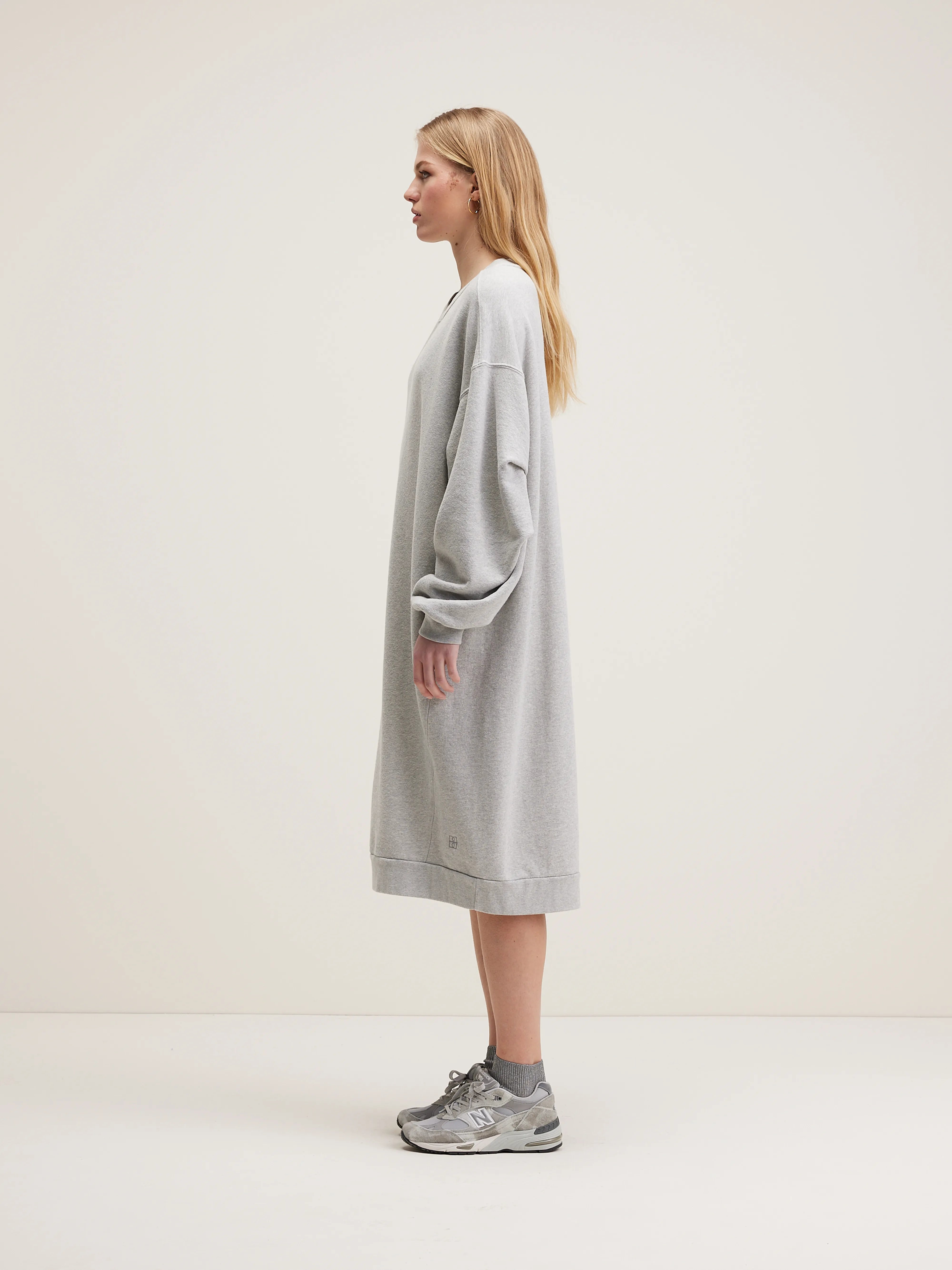 Vrizzie Sweatshirt Dress - Heather grey For Women | Bellerose