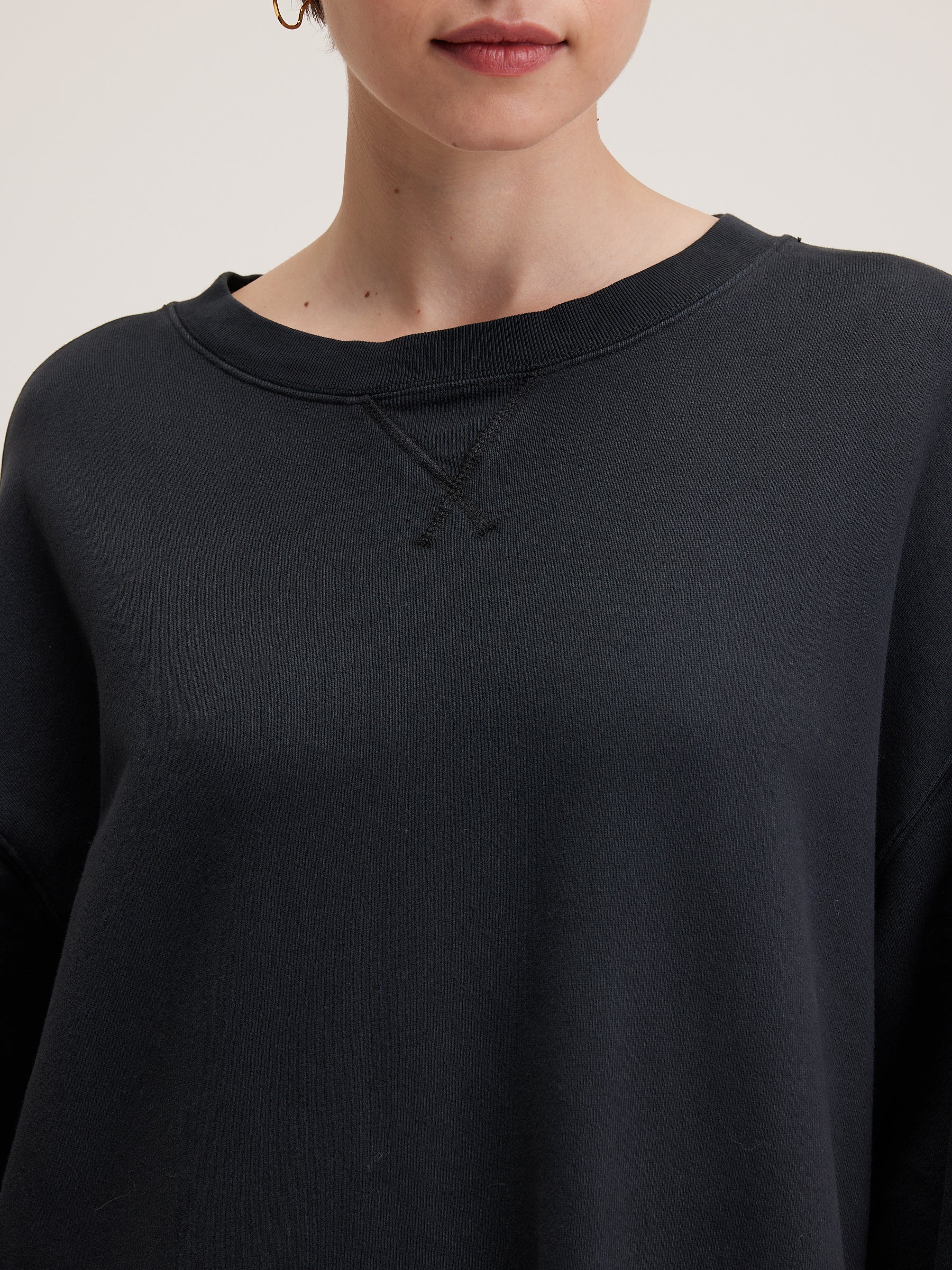 Vrizzie sweatshirtjurk (242 / W / BLACK BEAUTY)