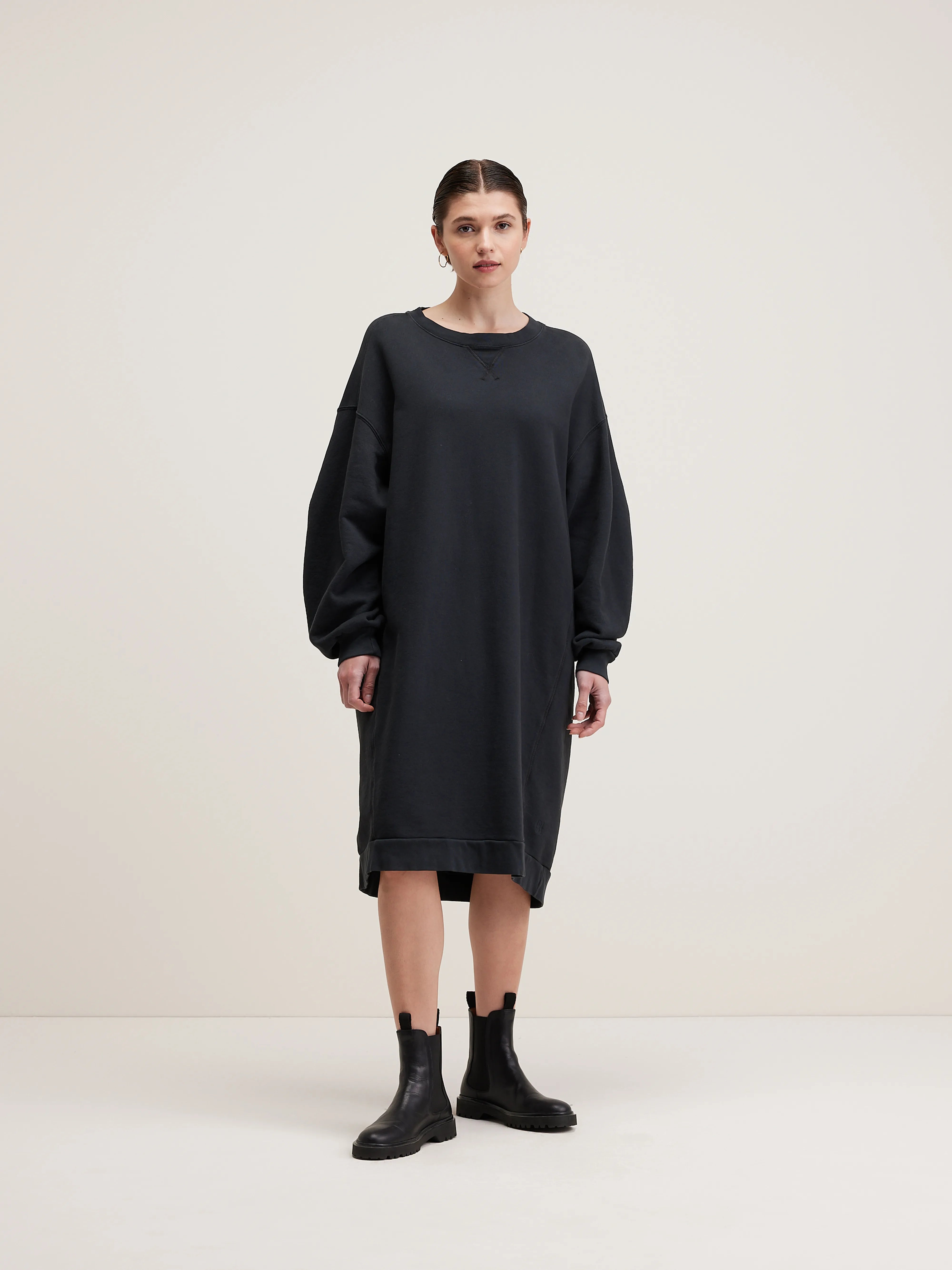 Robe Sweatshirt Vrizzie - Black beauty Pour Femme | Bellerose