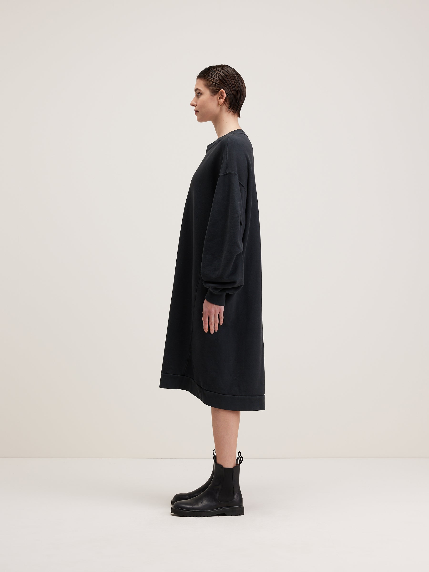 Vrizzie Sweatshirt Dress - Black beauty For Women | Bellerose