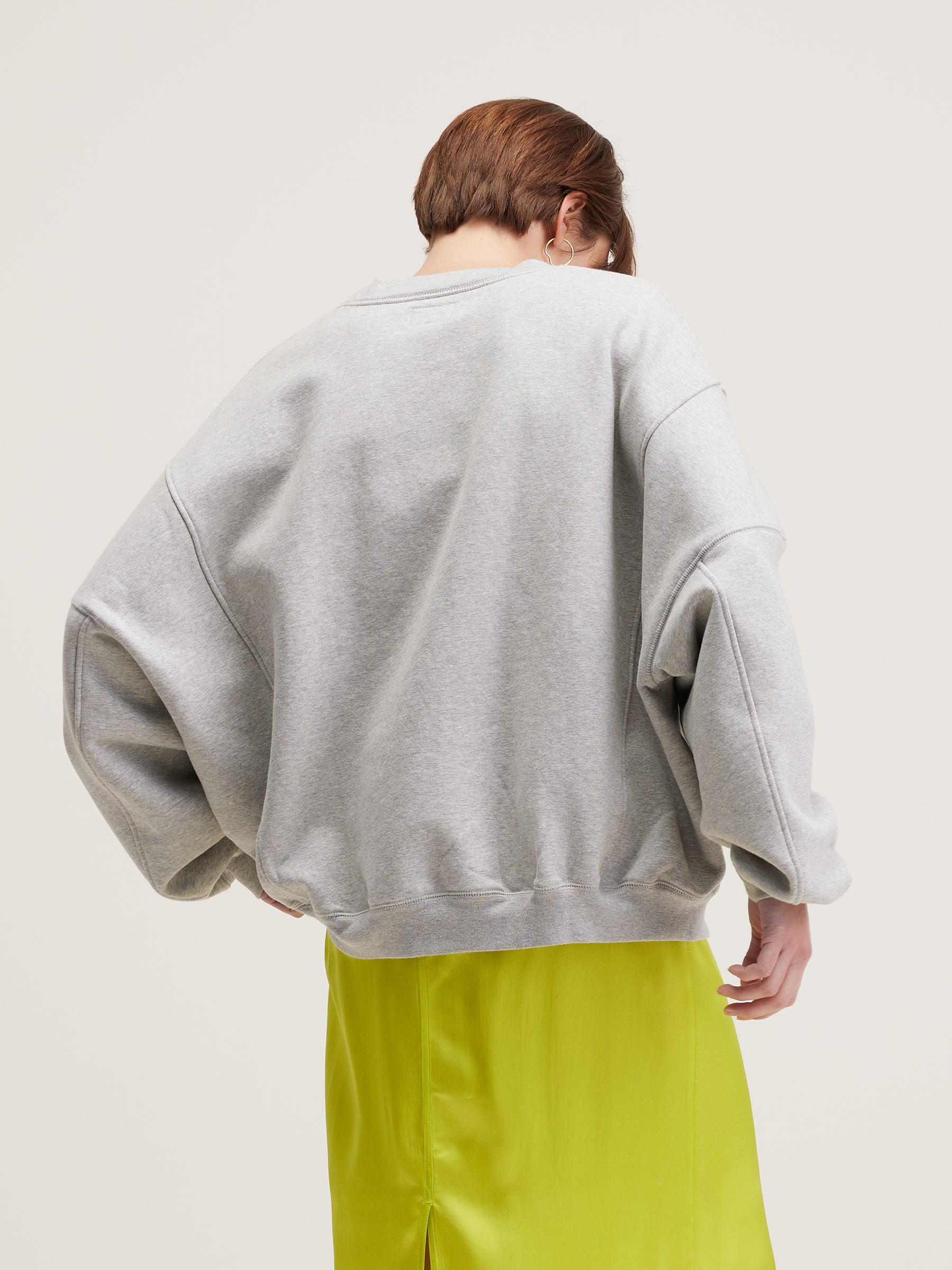 Flips Round-neck Sweatshirt - Heather grey For Women | Bellerose