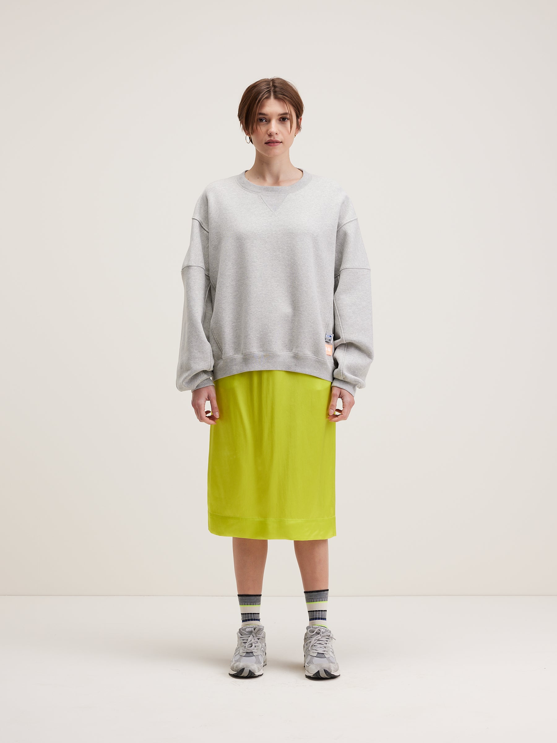 Flips Round-neck Sweatshirt - Heather grey For Women | Bellerose