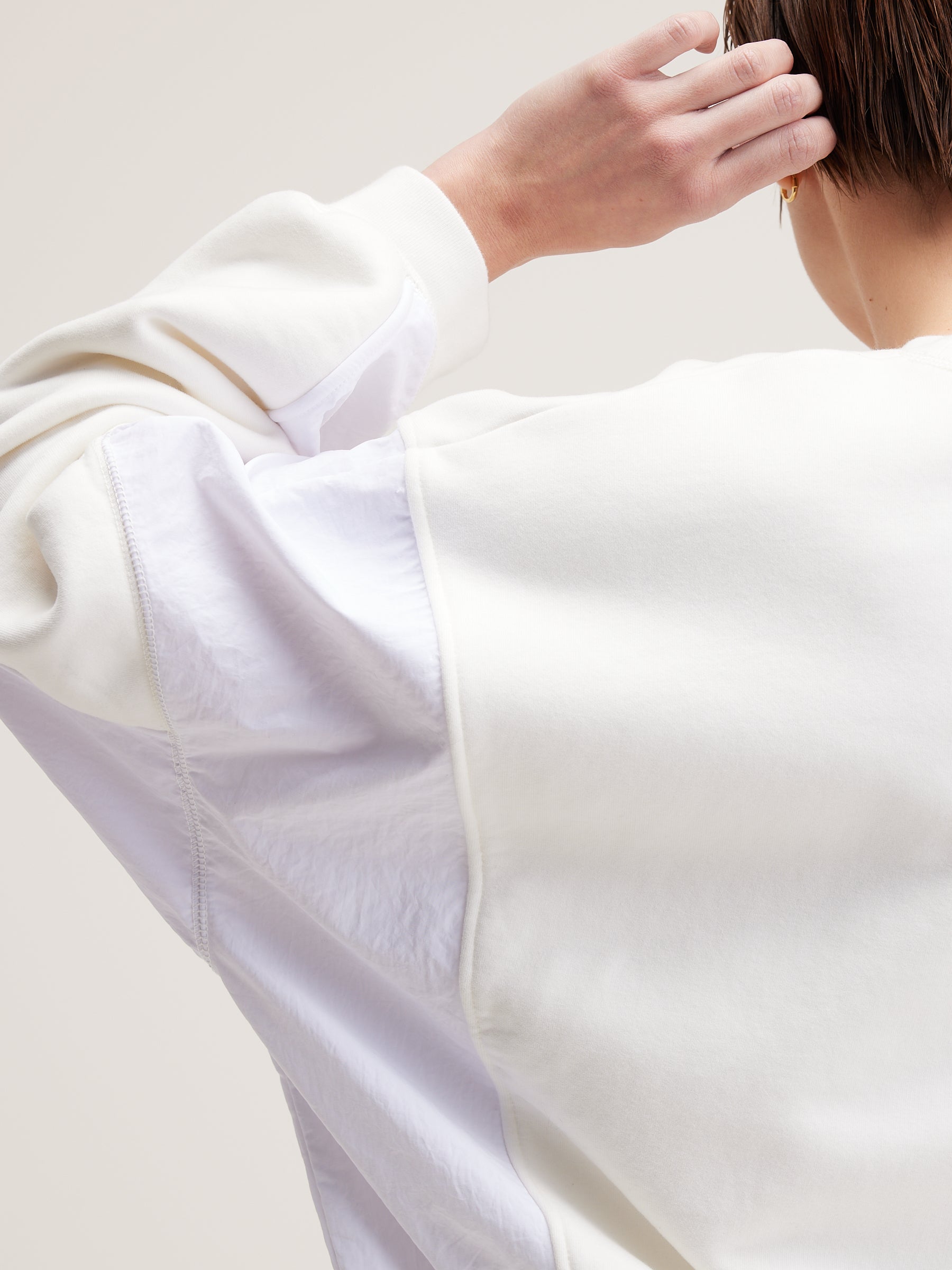 Flips Round-neck Sweatshirt - Vintage white For Women | Bellerose